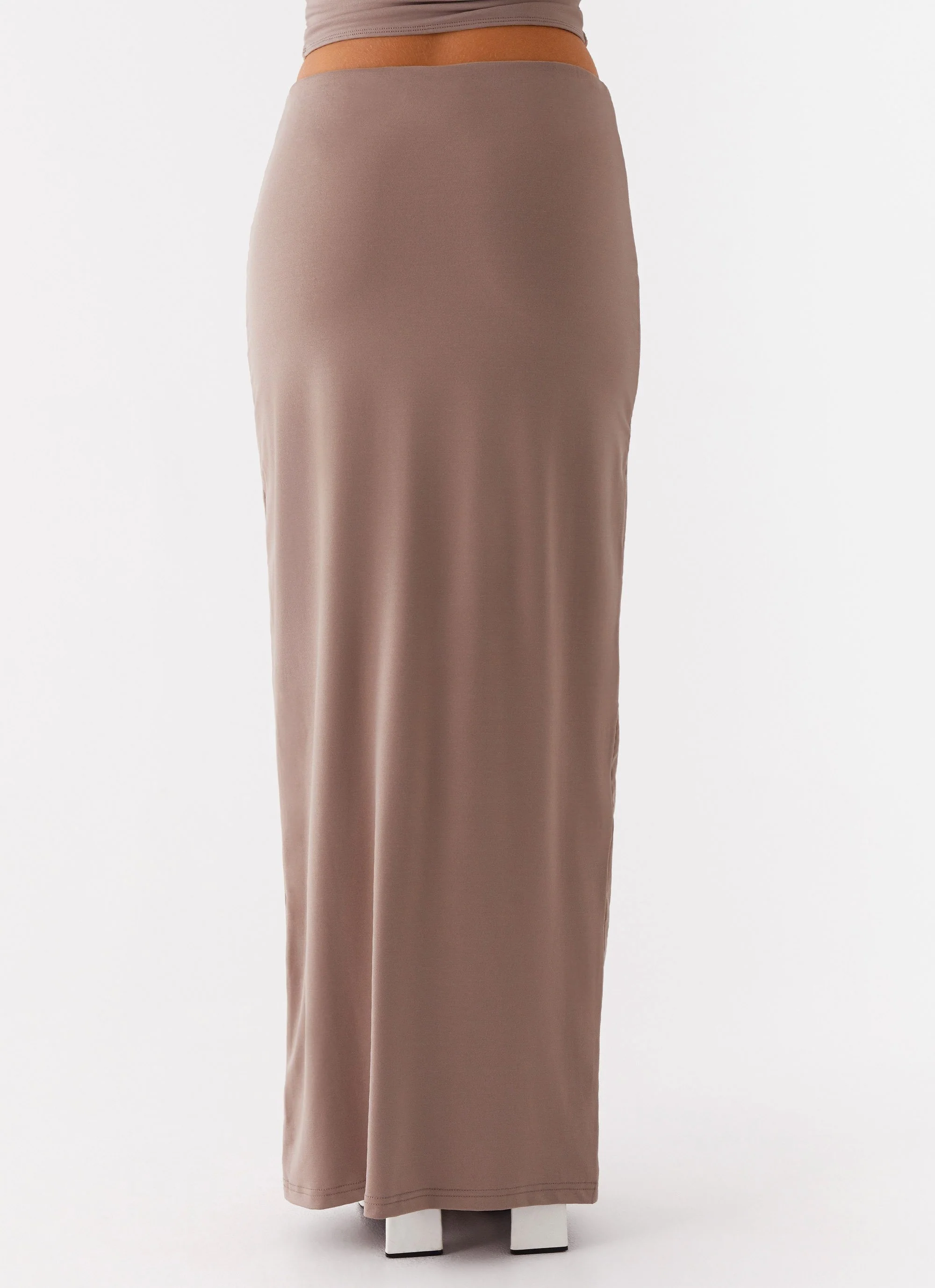Solace Soul Maxi Skirt - Taupe - Image 4