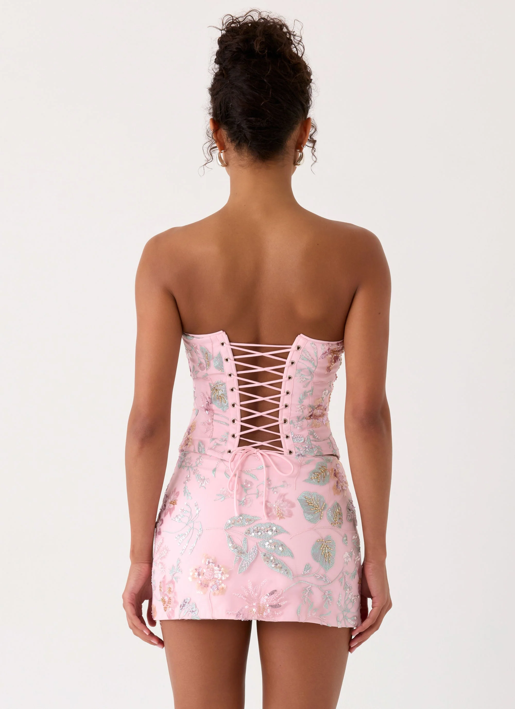 Solaire Low Rise Mini Skirt - Pink - Image 5