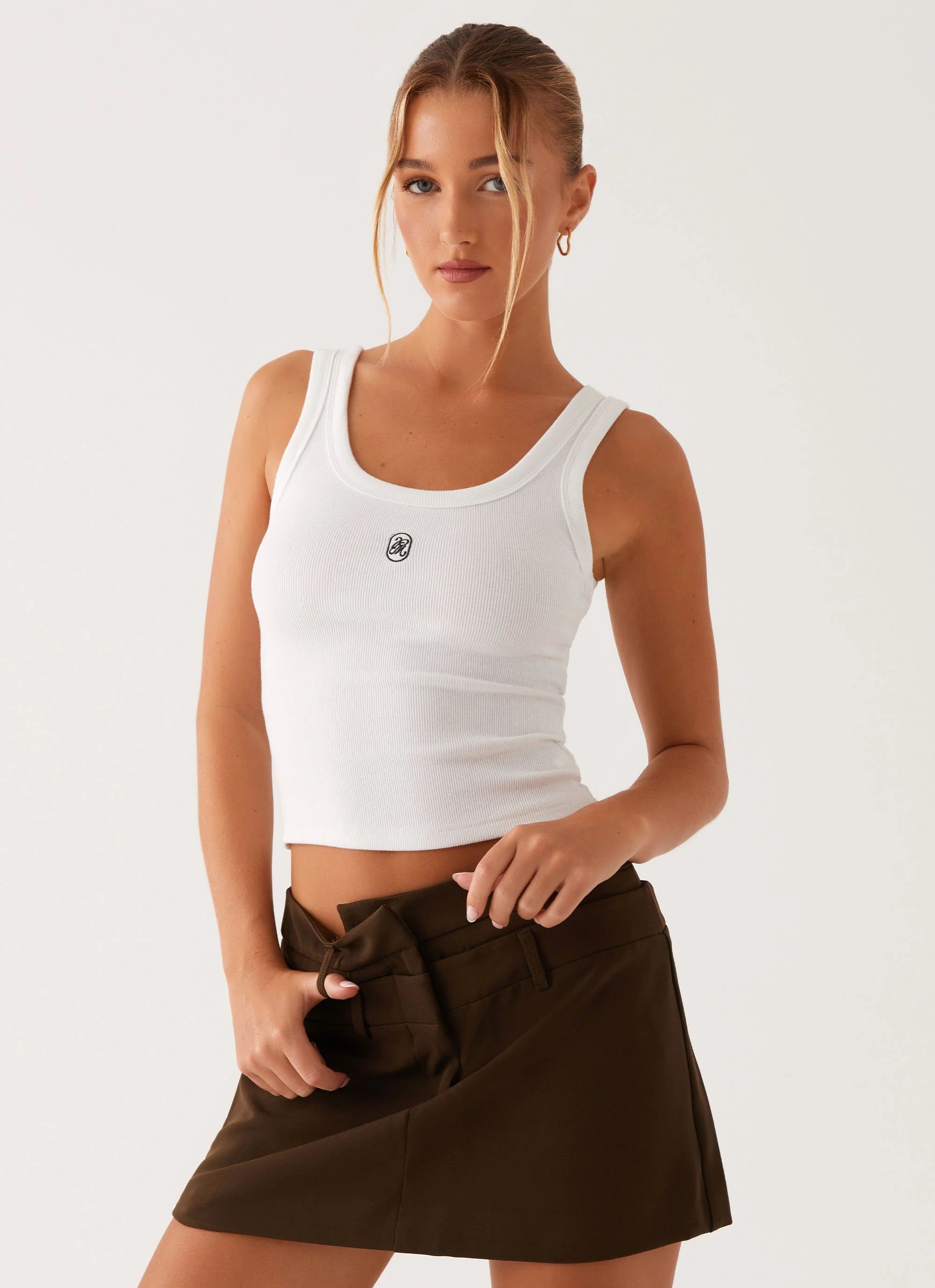 Solstice Mini Skirt - Khaki - Image 6