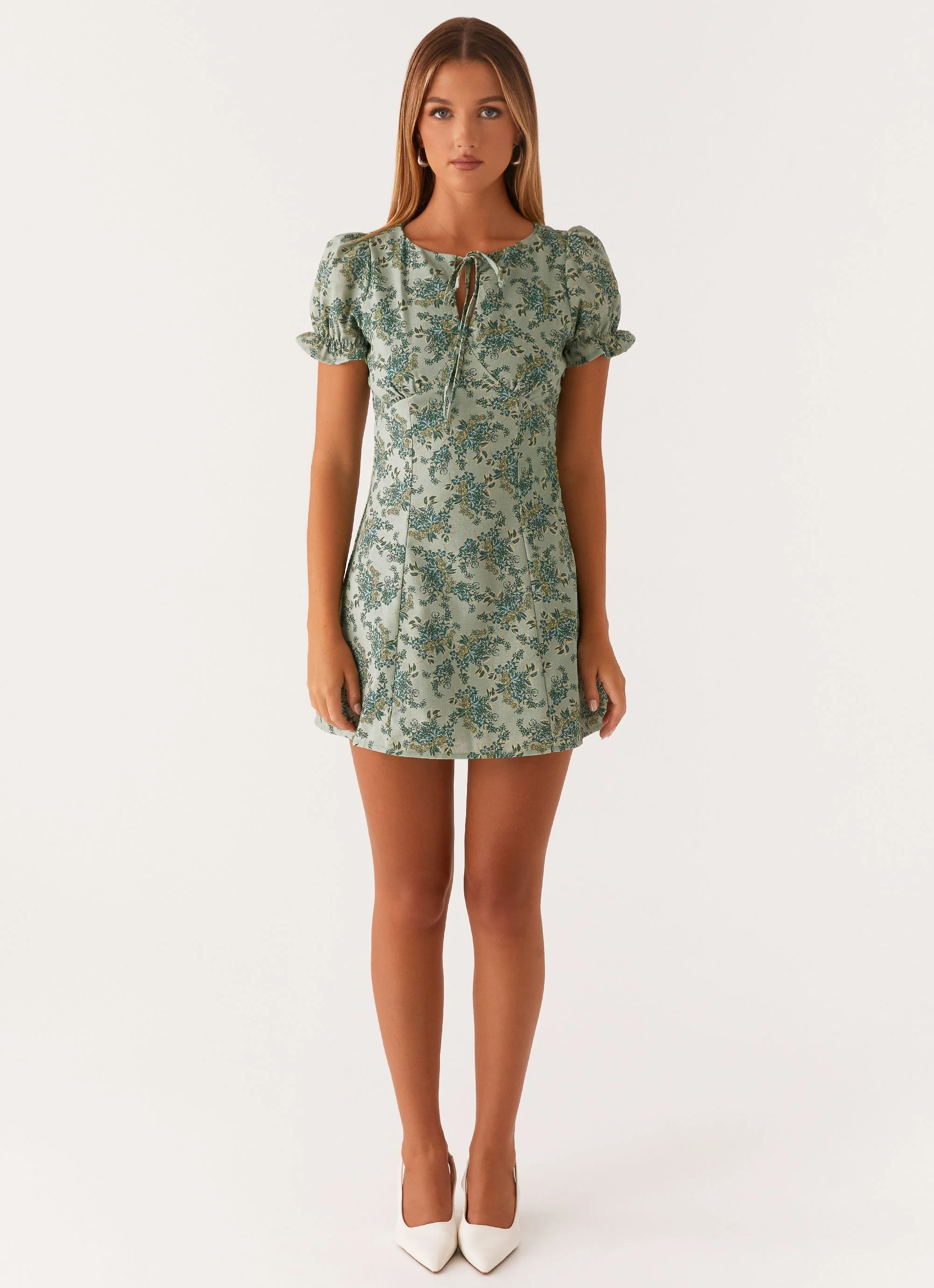 Someday Mini Dress - Cloud Nine Floral - Image 2