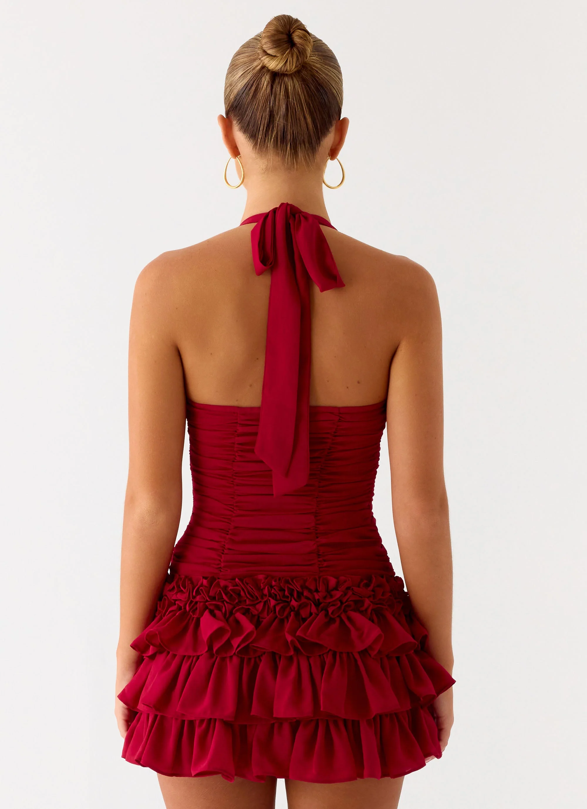 Someone Else Halter Top - Dark Cherry - Image 3