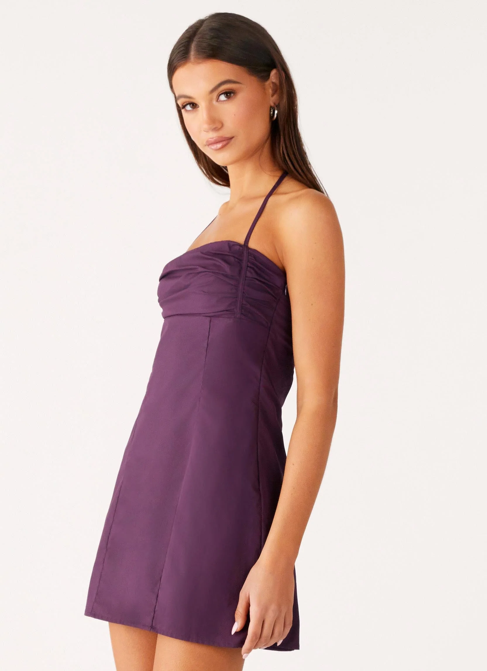 Sonique Mini Dress - Plum - Image 6