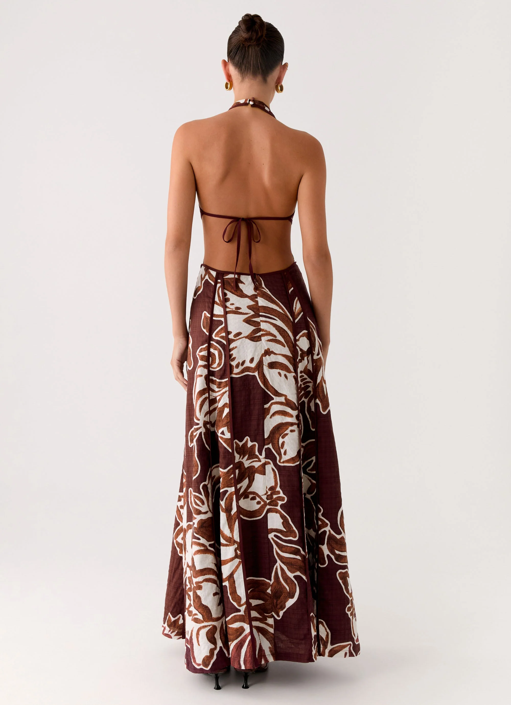 Sonnet Maxi Dress - Espresso Meadow - Image 4