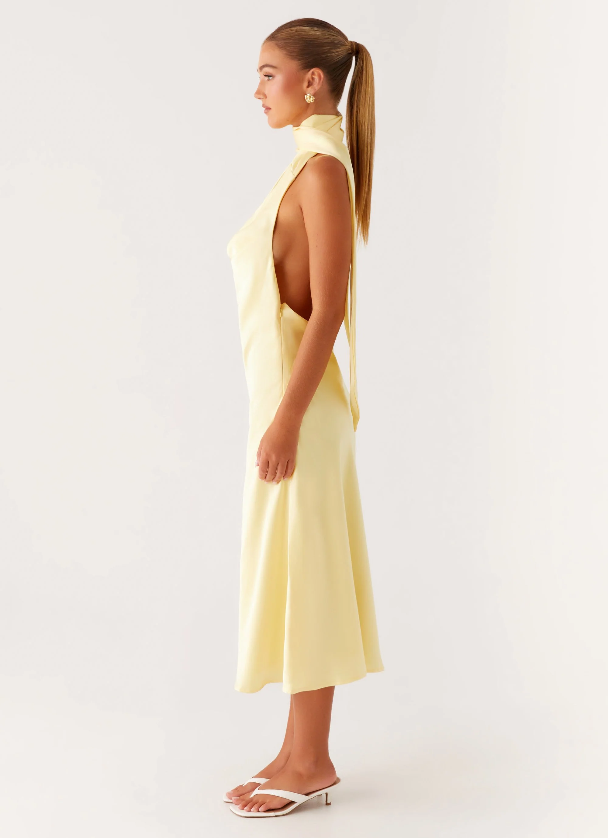 Sonny Midi Dress - Yellow - Image 3