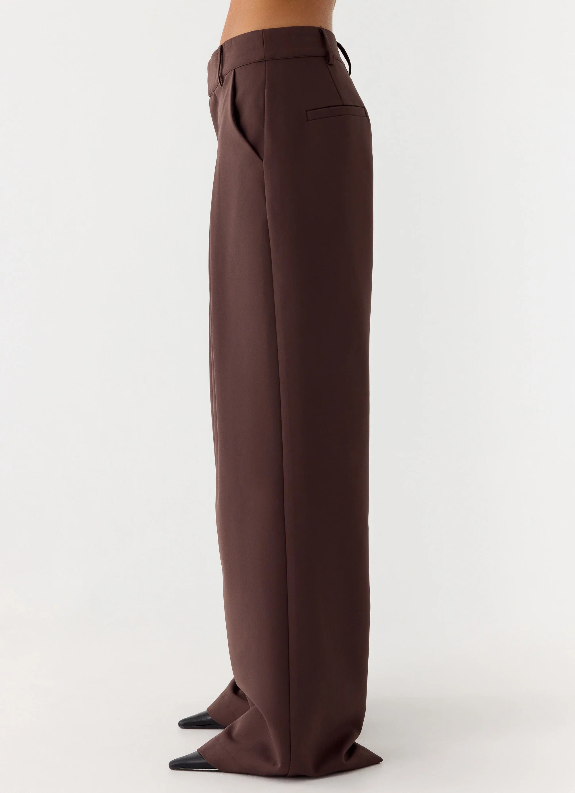 Sora Low Rise Pant - Dark Chocolate - Image 3