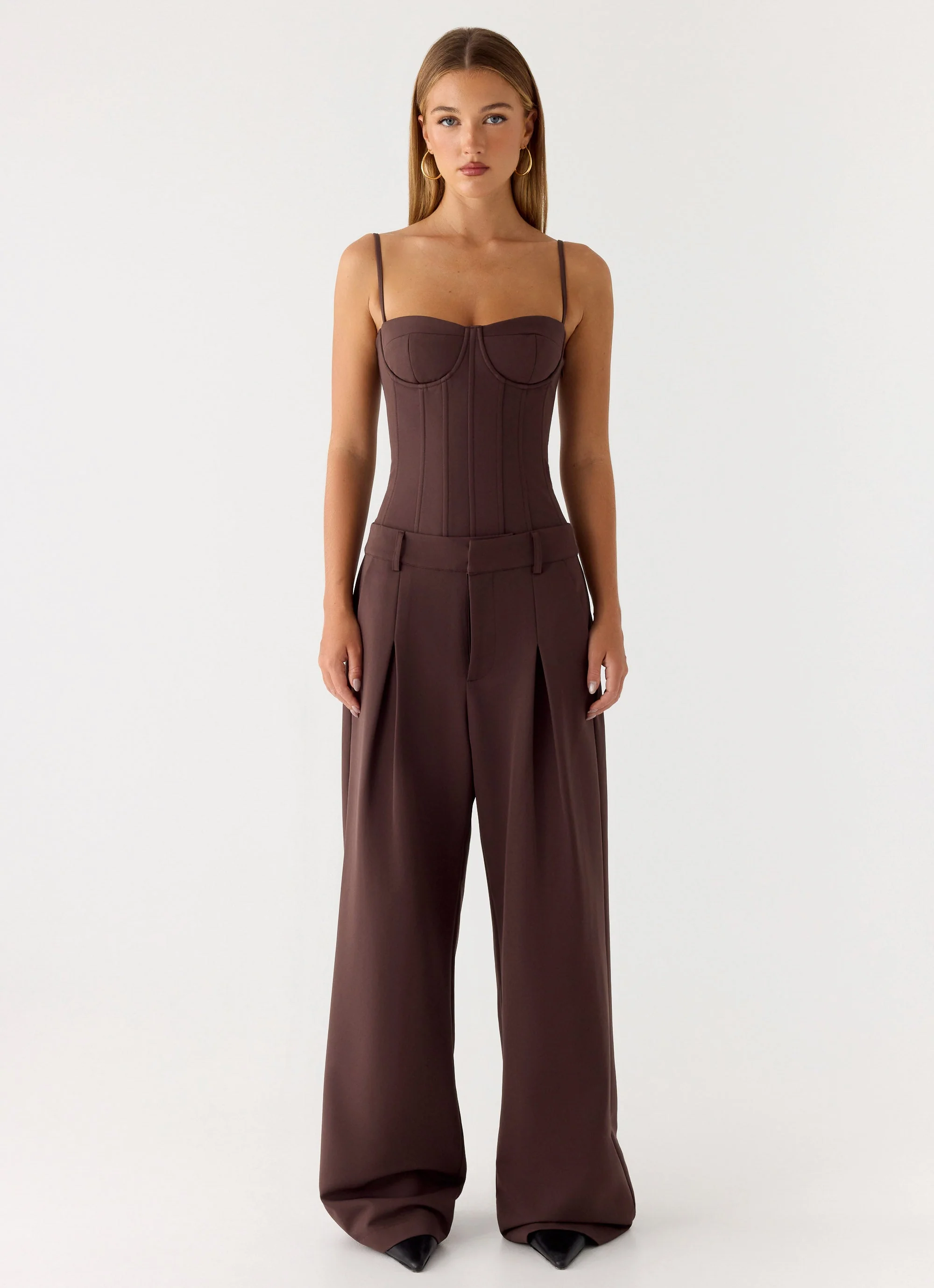 Sora Low Rise Pant - Dark Chocolate - Image 6