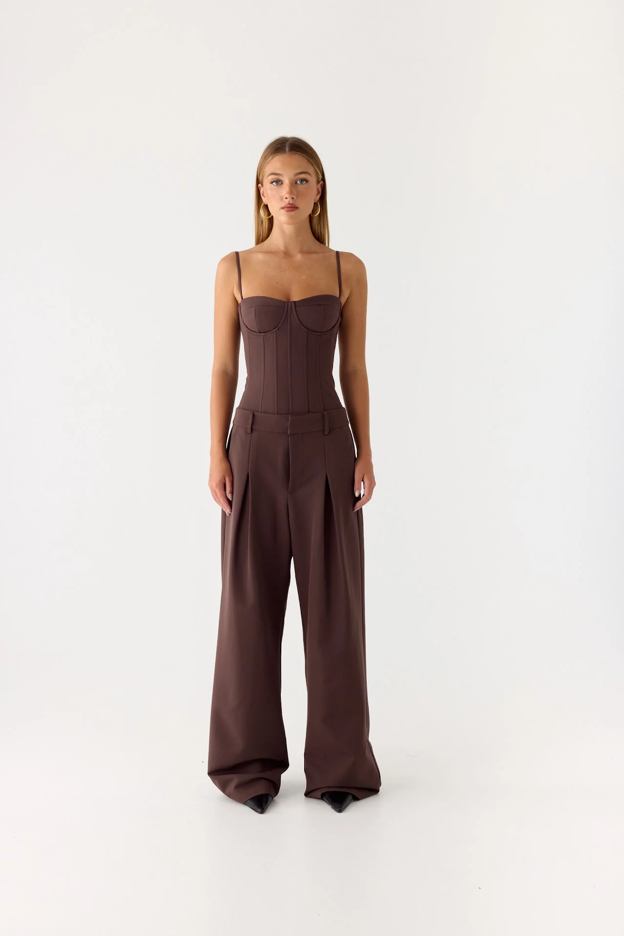 Sora Low Rise Pant - Dark Chocolate - Image 7