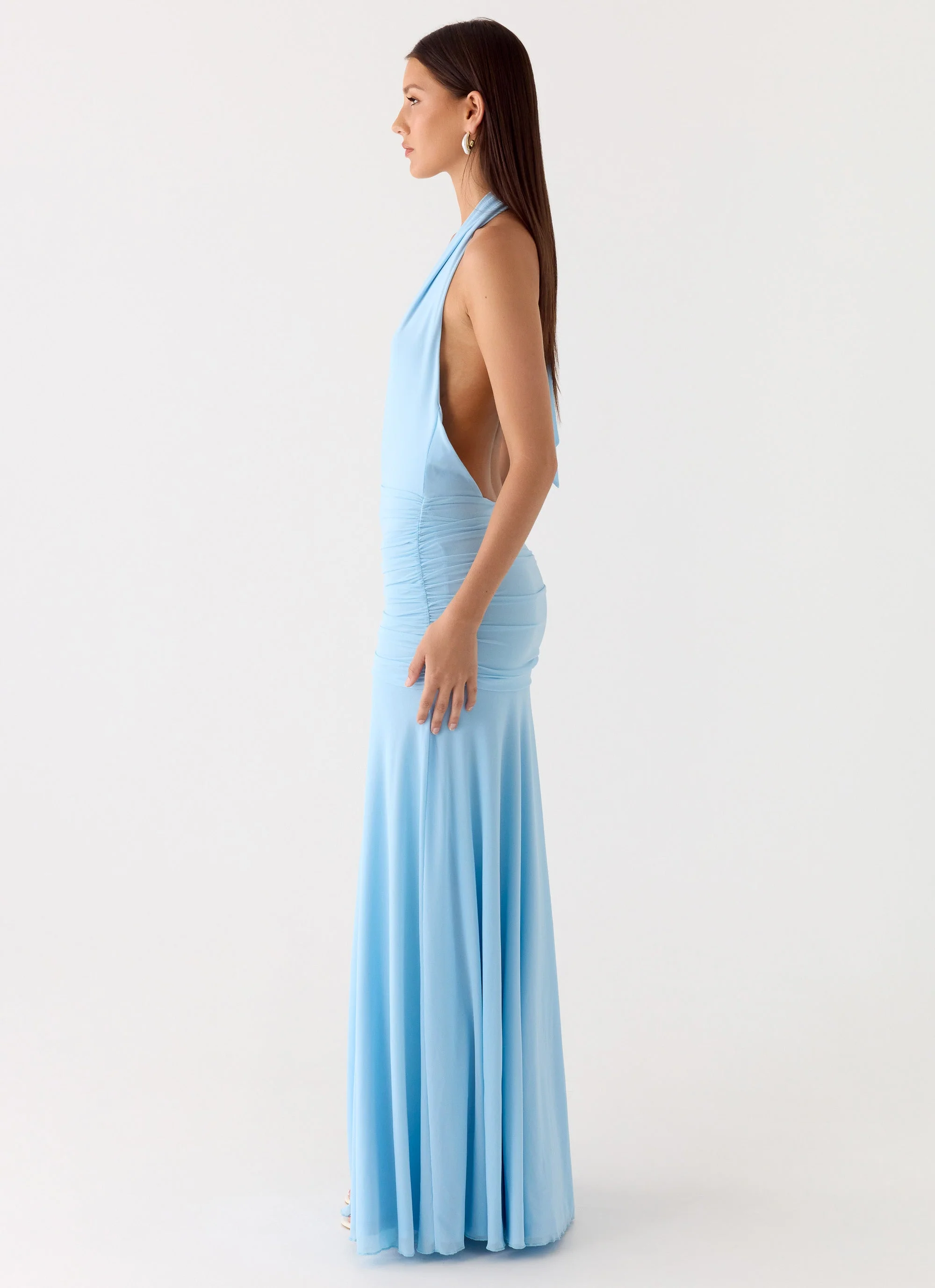 Sorrento Sunsets Maxi Dress - Ice Blue - Image 3