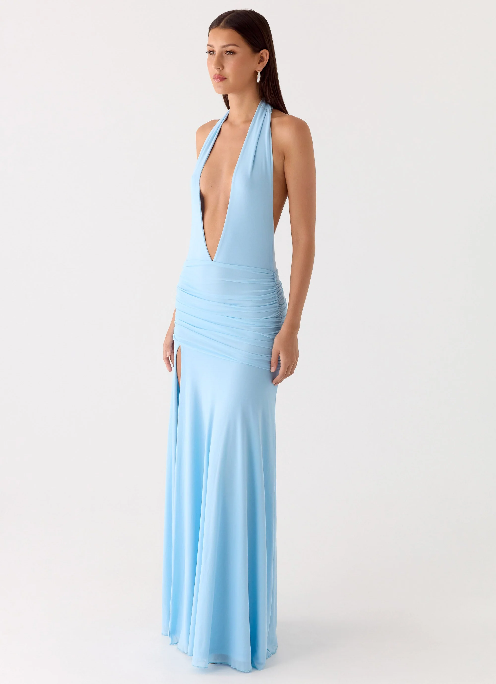 Sorrento Sunsets Maxi Dress - Ice Blue - Image 5