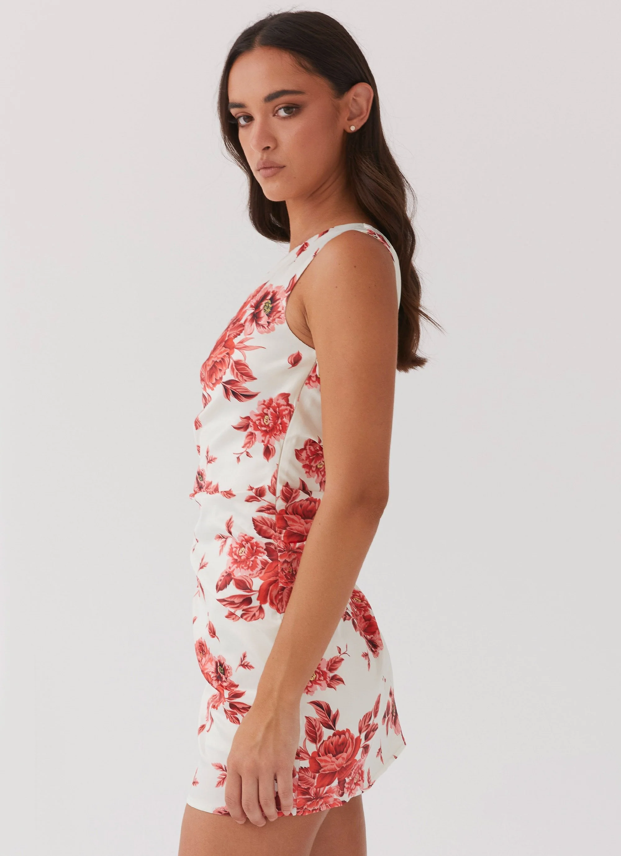 Sovere Satin Mini Dress - Rosa Floria - Image 4