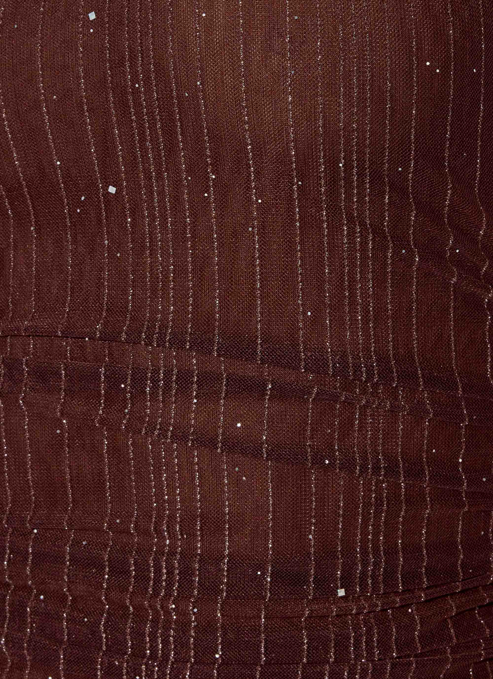 Sparkling Night Maxi Skirt - Chocolate - Image 8