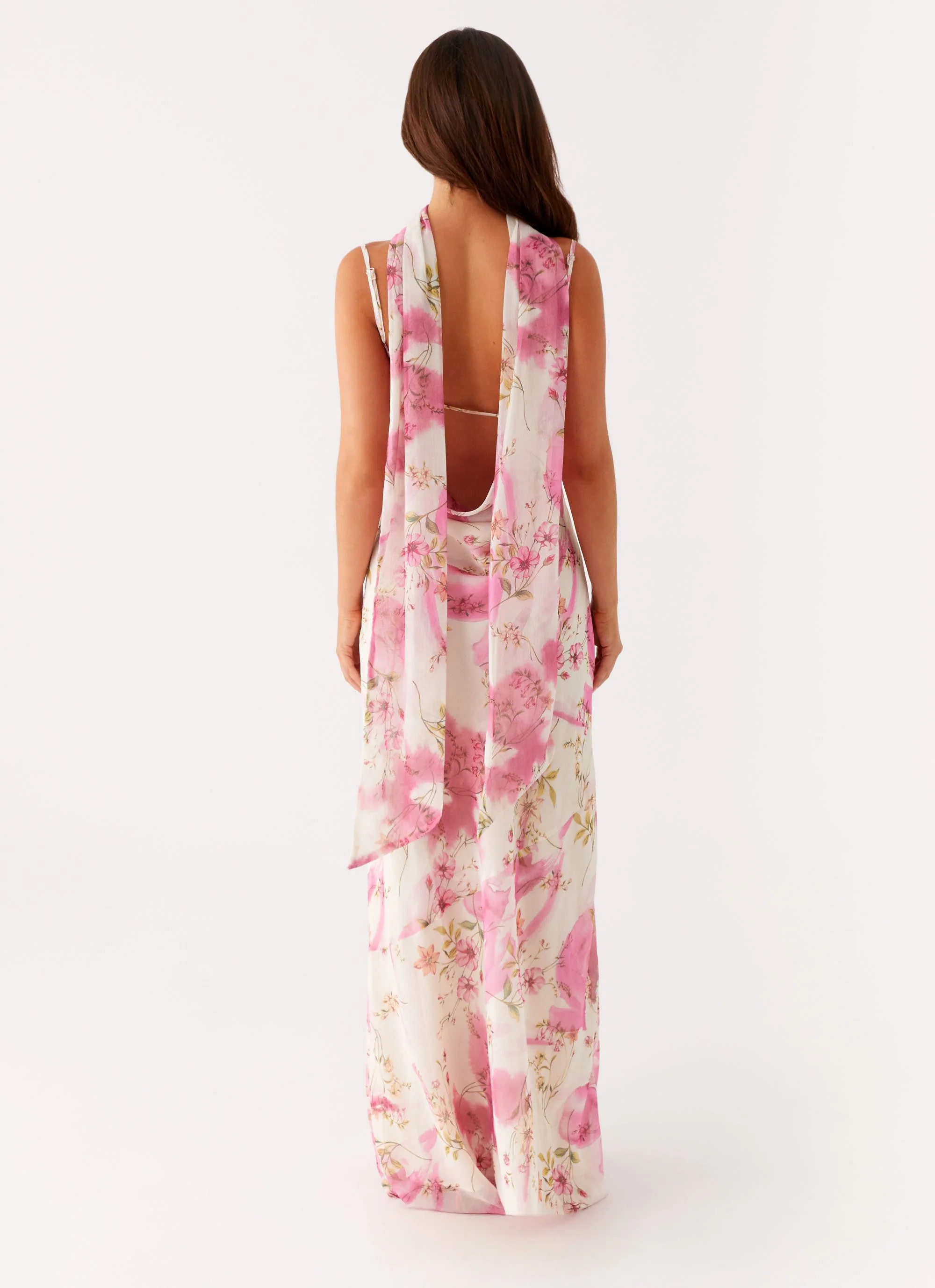 Spencer Maxi Dress - Ivory Floral Print - Image 4