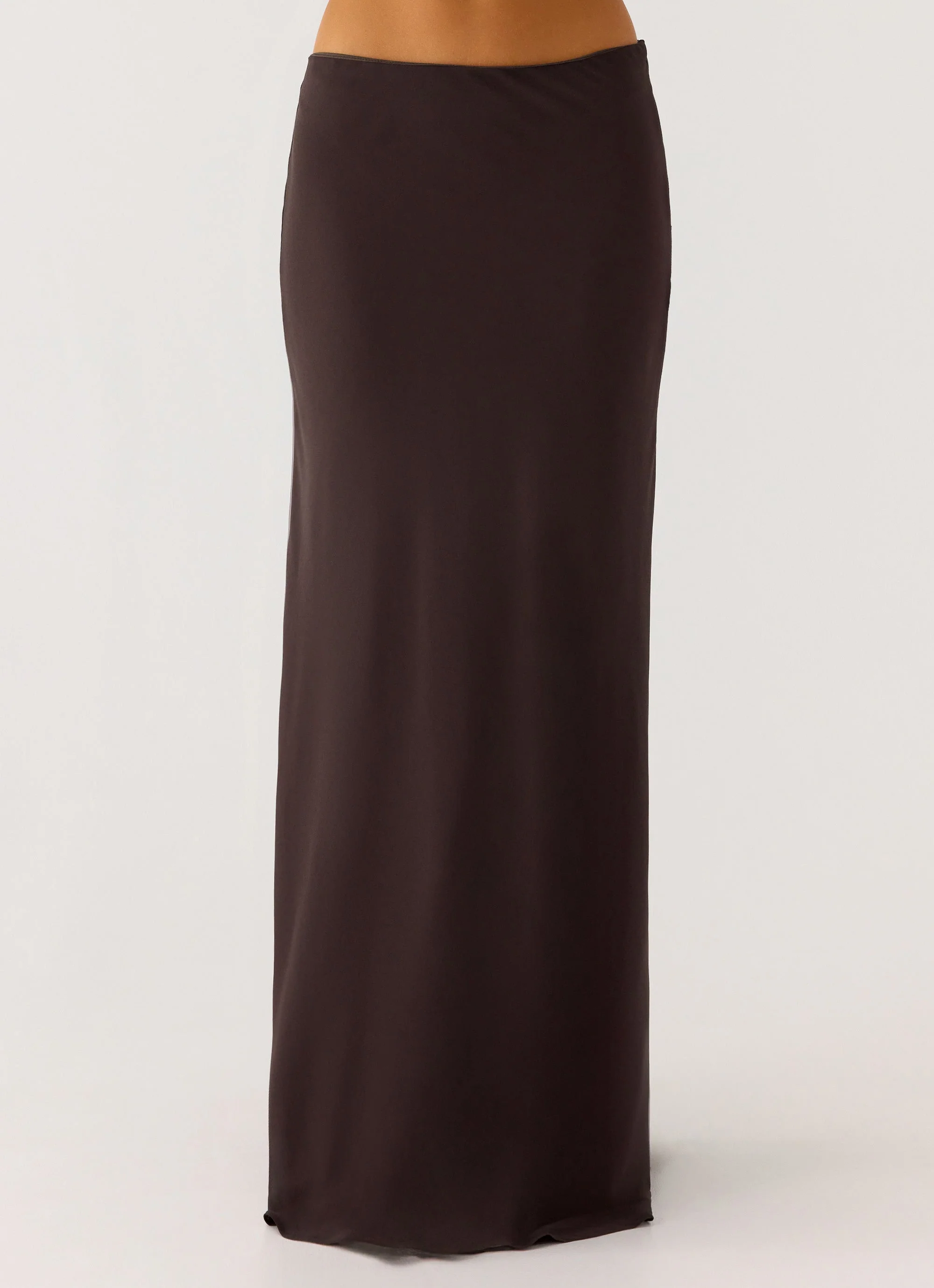 Star Girl Chiffon Maxi Skirt - Cool Chocolate - Image 2