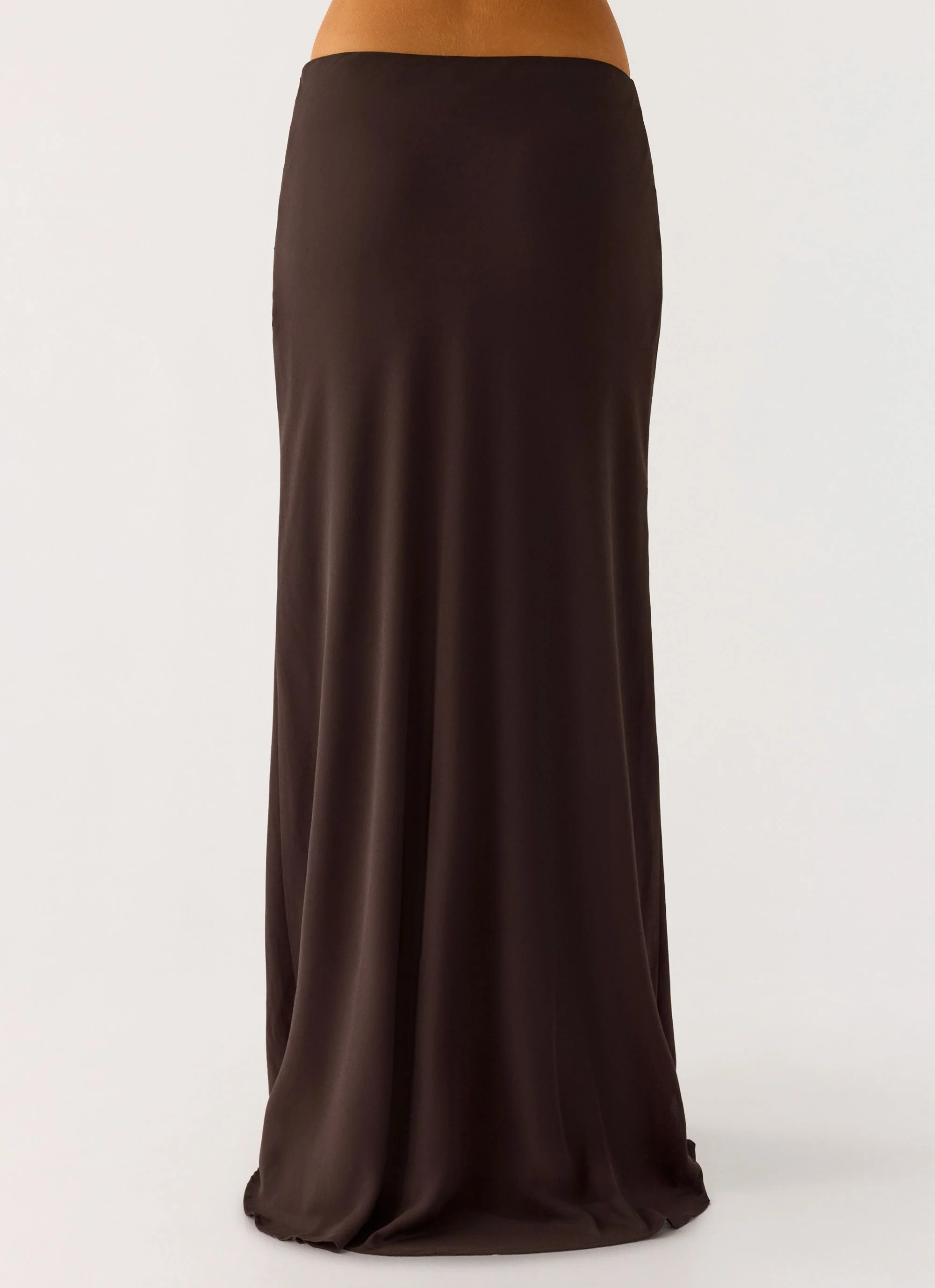 Star Girl Chiffon Maxi Skirt - Cool Chocolate - Image 4