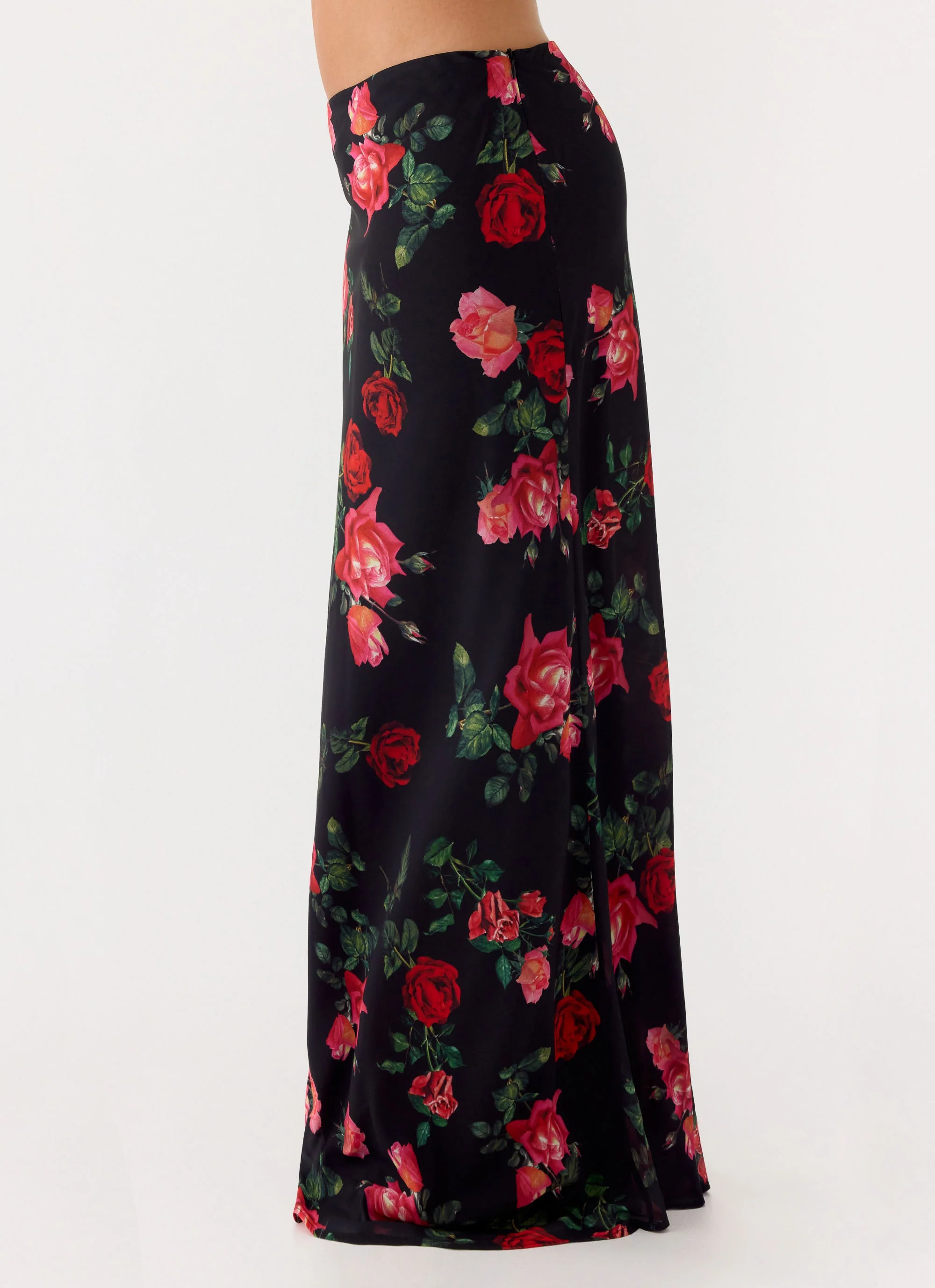 Star Girl Chiffon Maxi Skirt - Midnight Bloom - Image 5