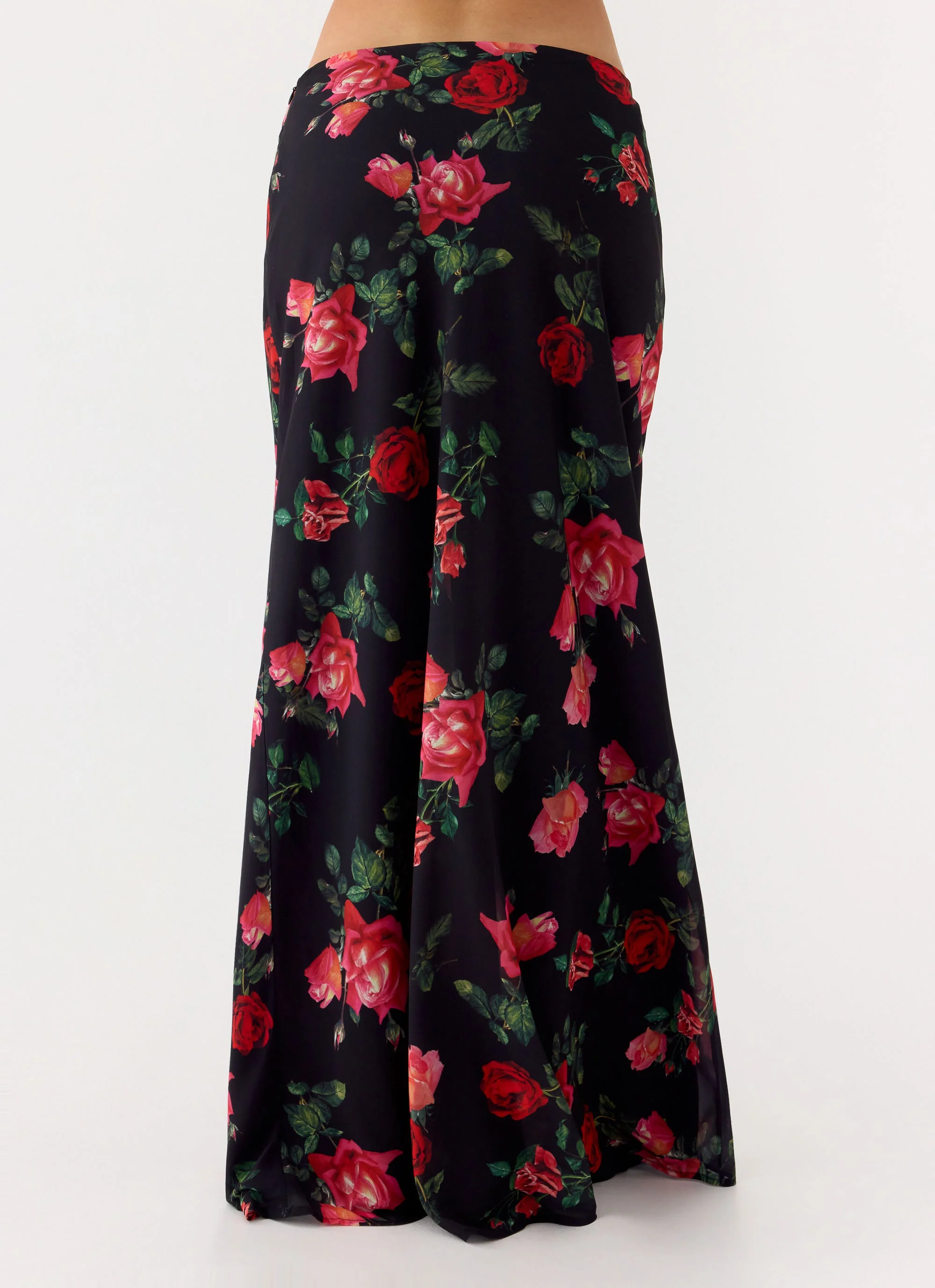Star Girl Chiffon Maxi Skirt - Midnight Bloom - Image 6