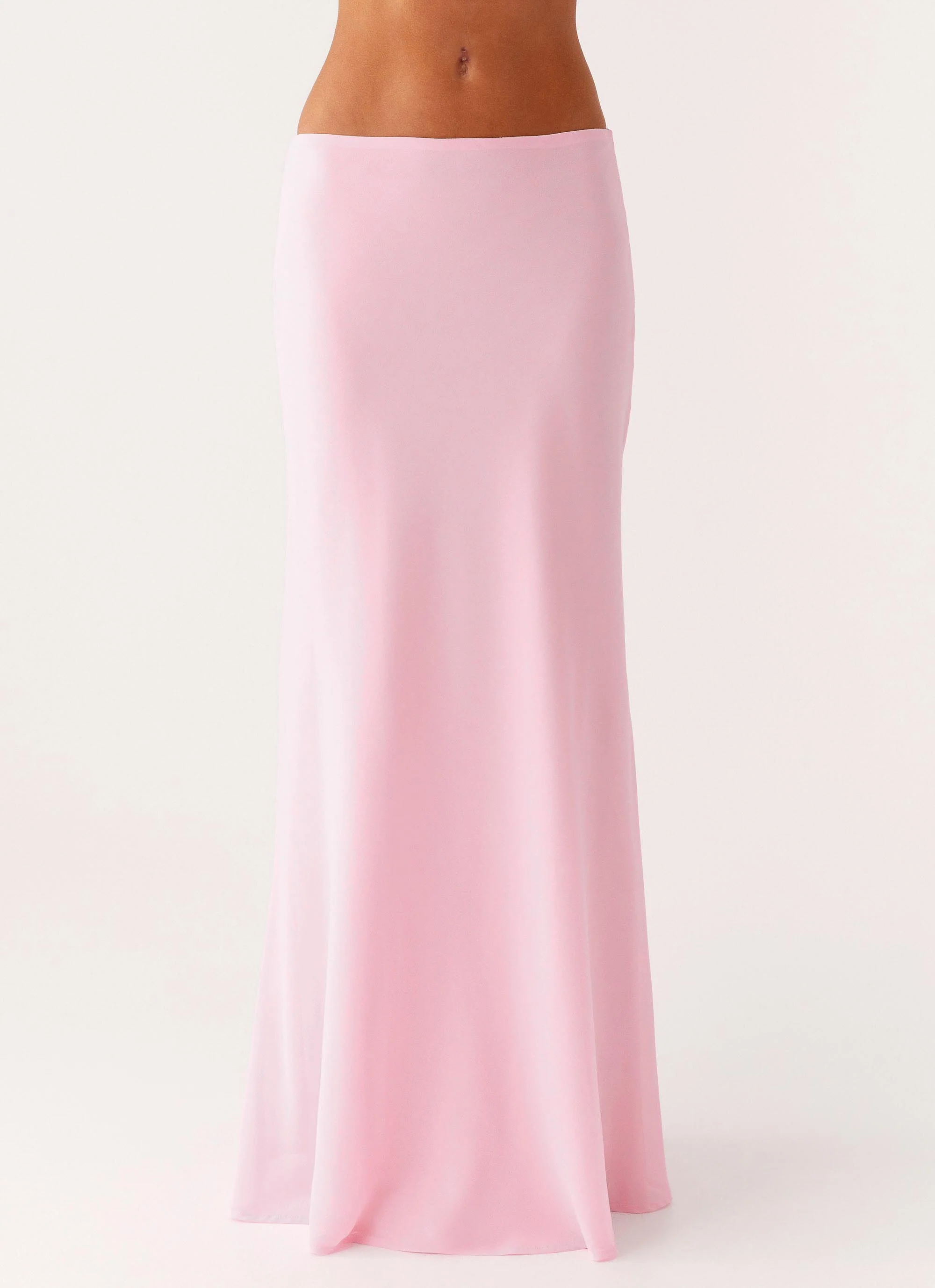 Star Girl Chiffon Maxi Skirt - Baby Pink - Image 2