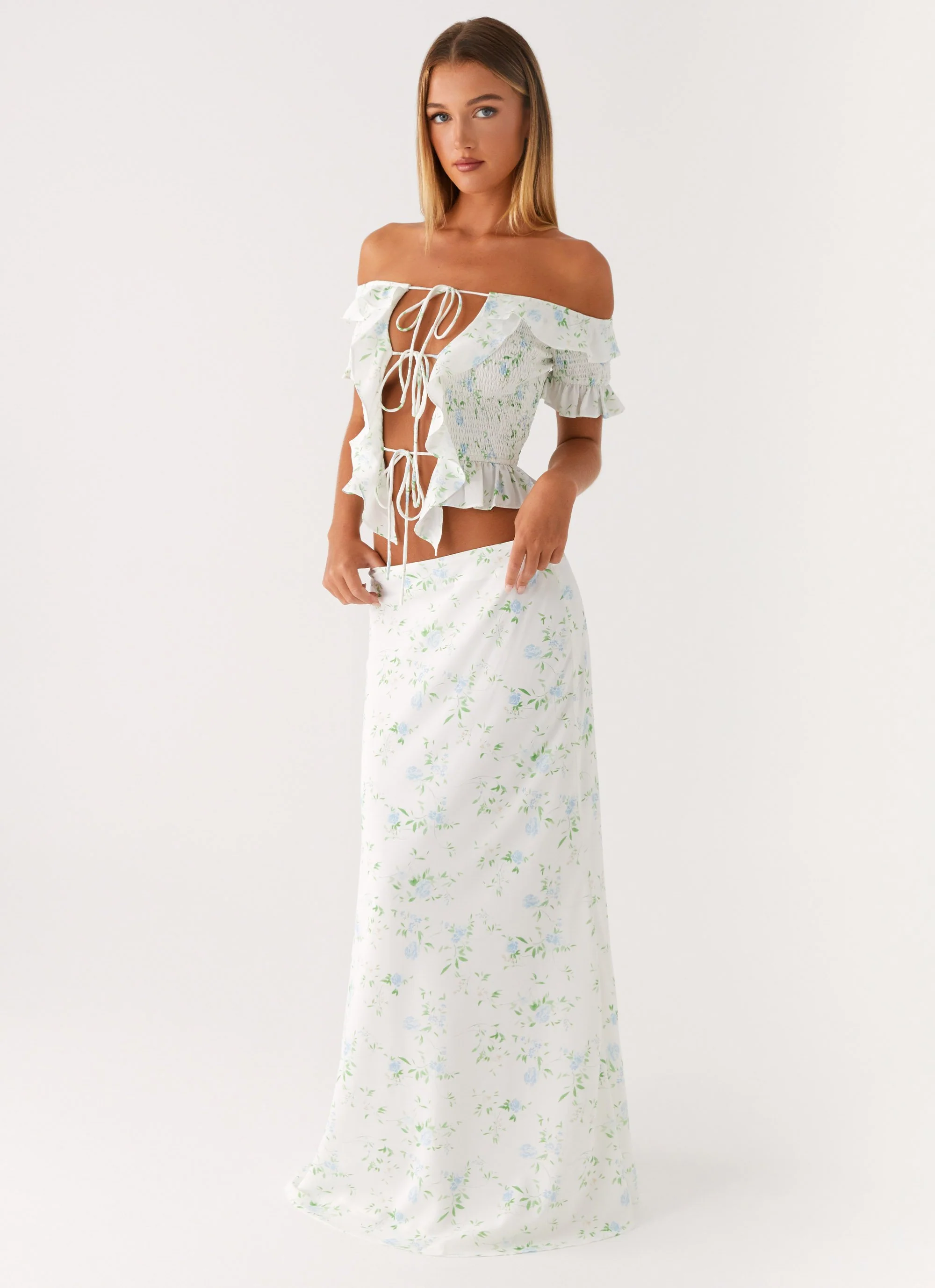 Star Girl Maxi Skirt - Vintage Ditsy Floral - Image 6