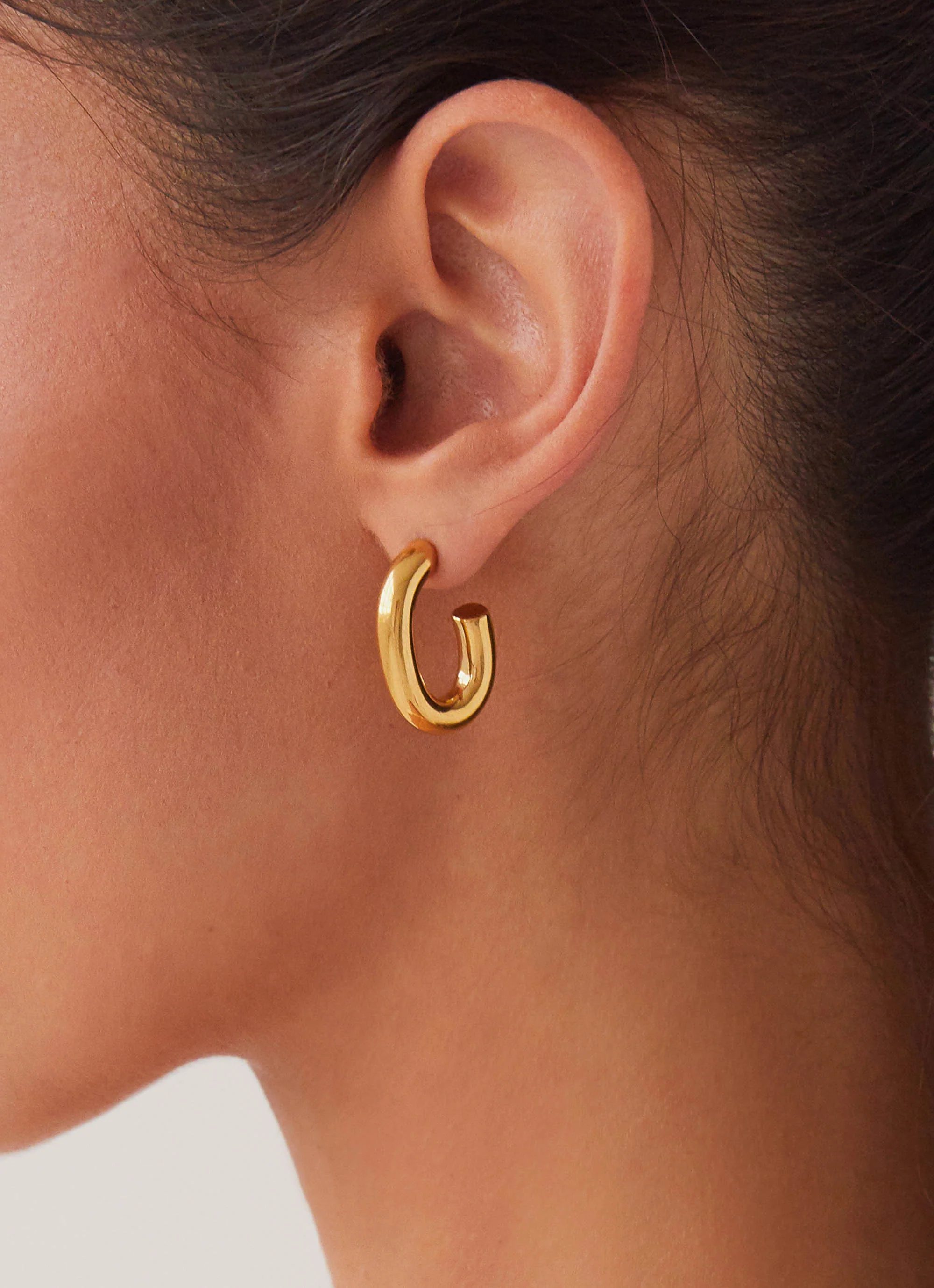 Stardust Hoop Earrings - Gold - Image 3