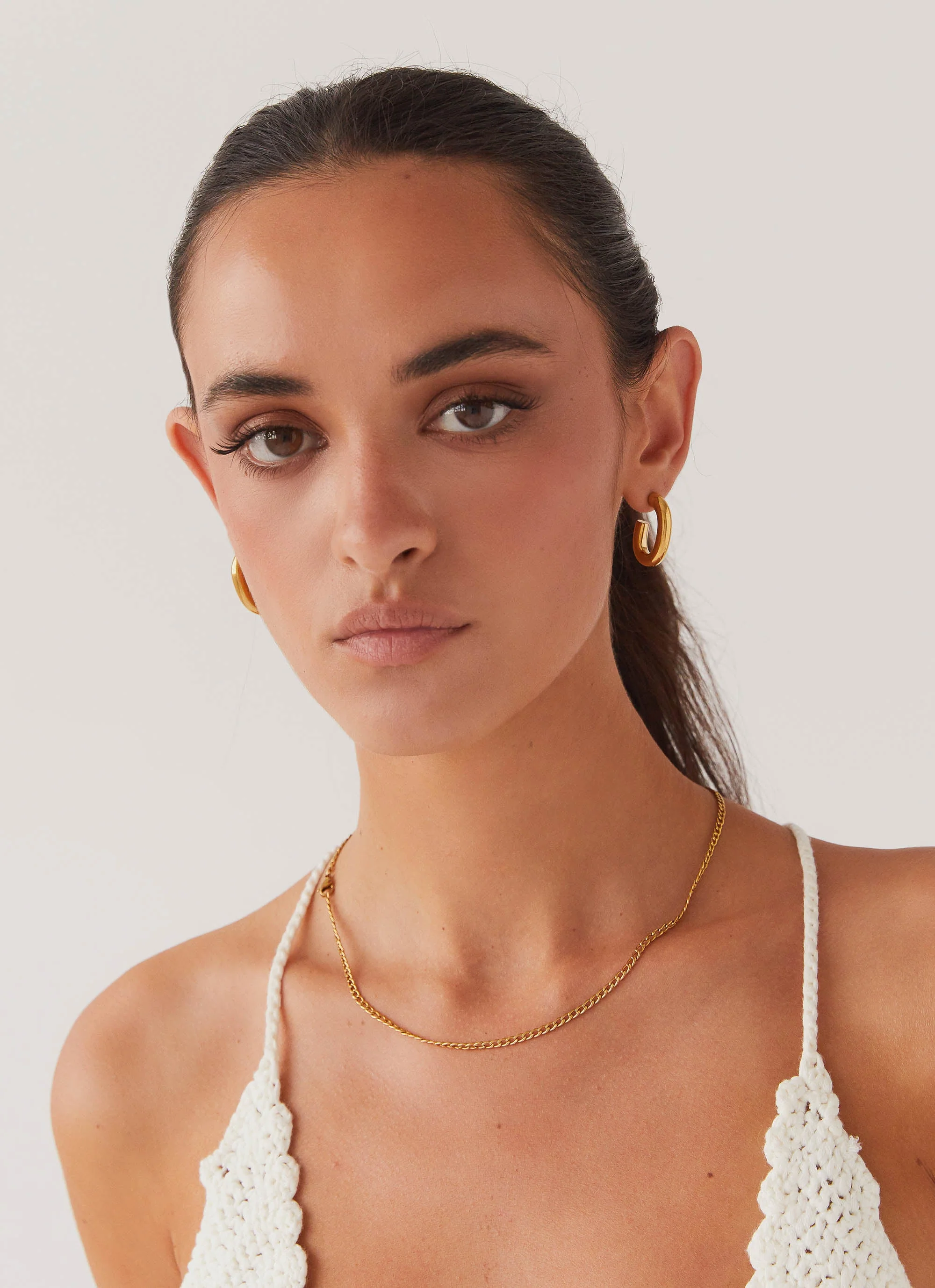 Stardust Hoop Earrings - Gold - Image 4