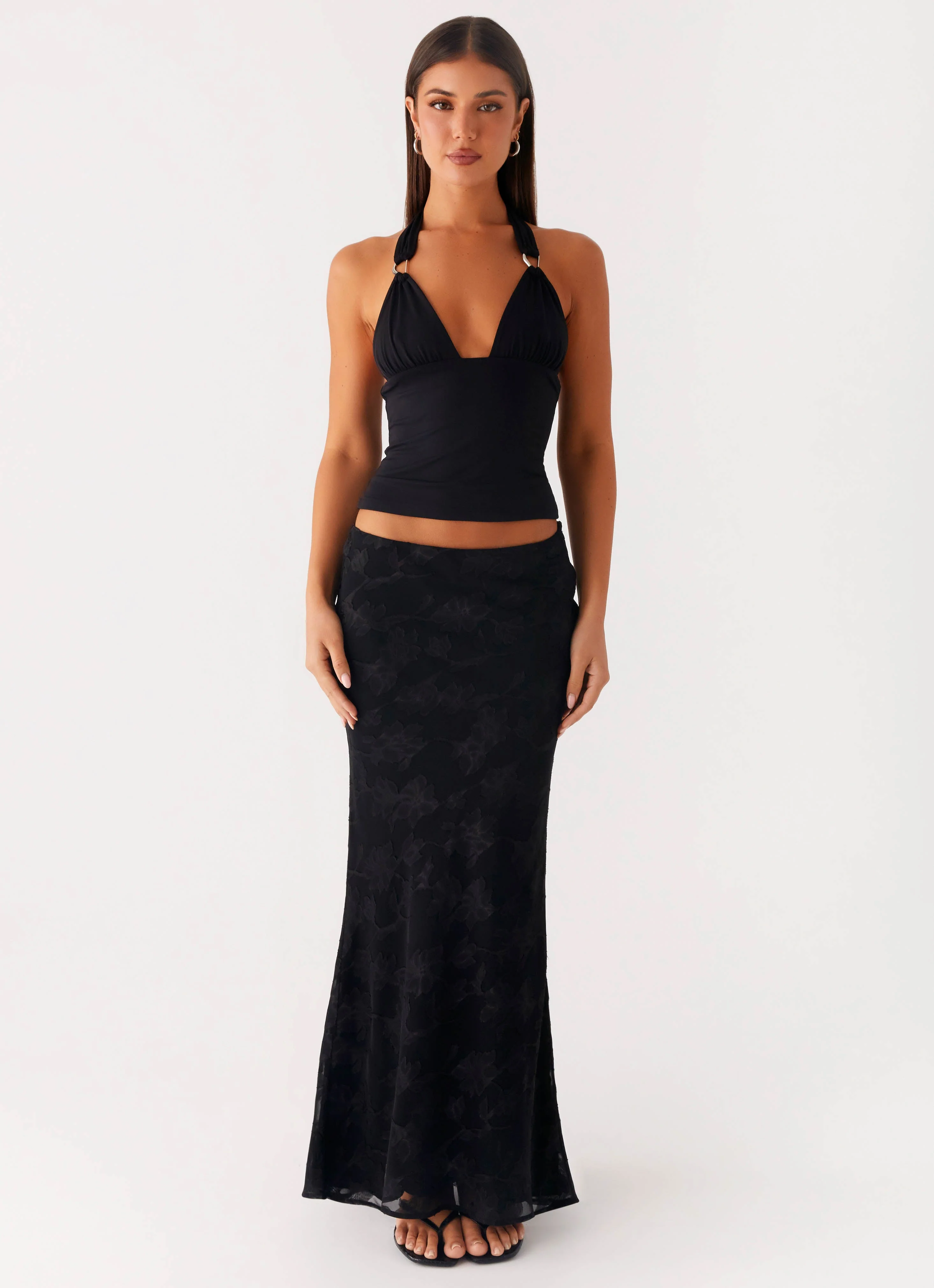 Starlit Maxi Skirt - Black - Image 2