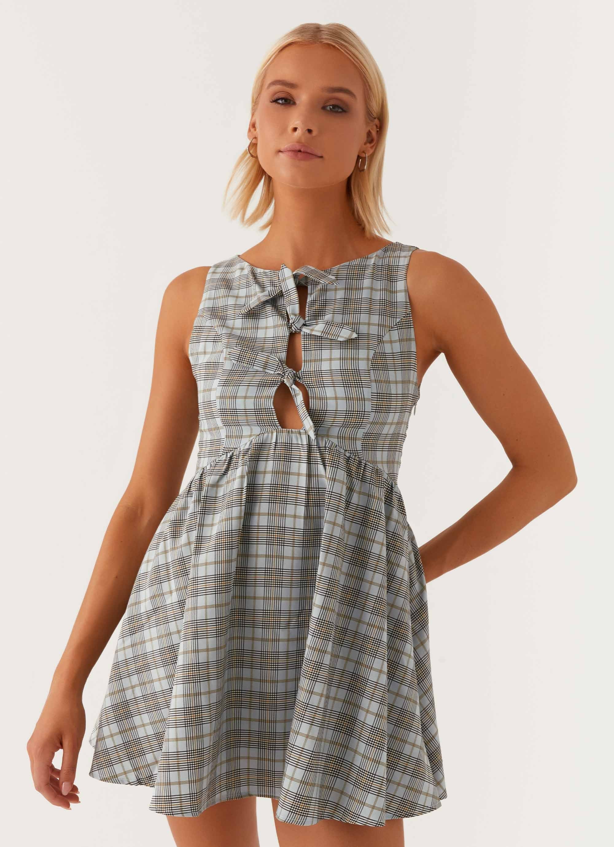 Steffie Mini Dress - Check - Image 5