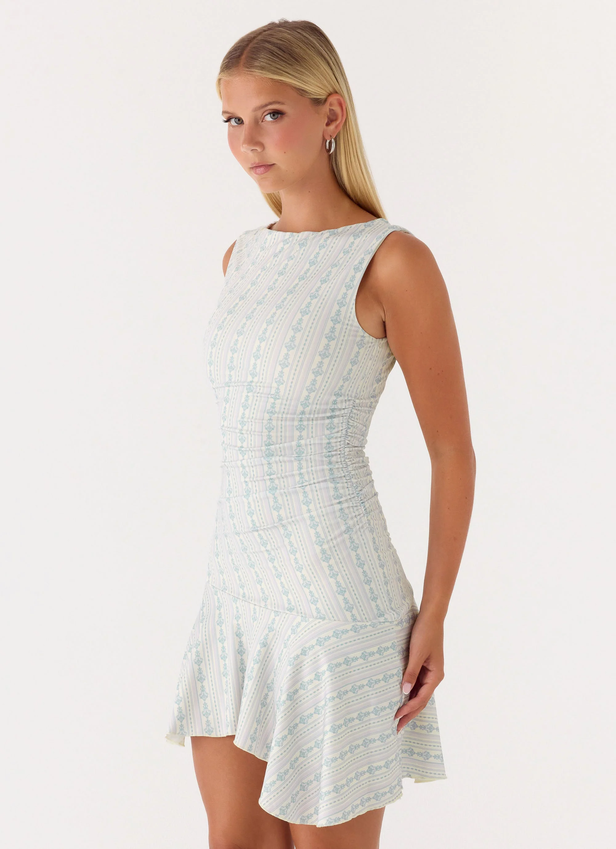 Summer Delight Mini Dress - Vintage Stripe - Image 4