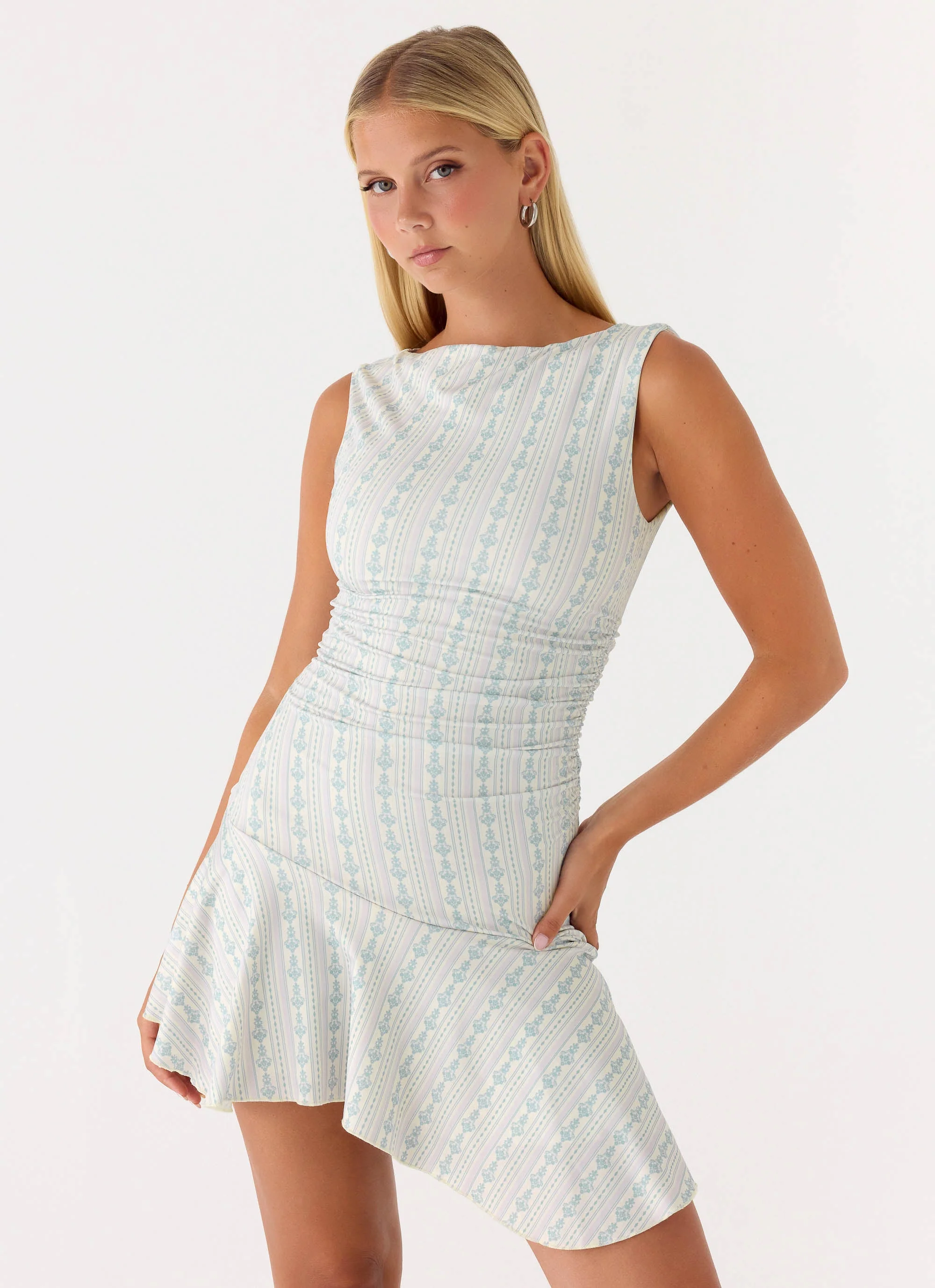 Summer Delight Mini Dress - Vintage Stripe - Image 5