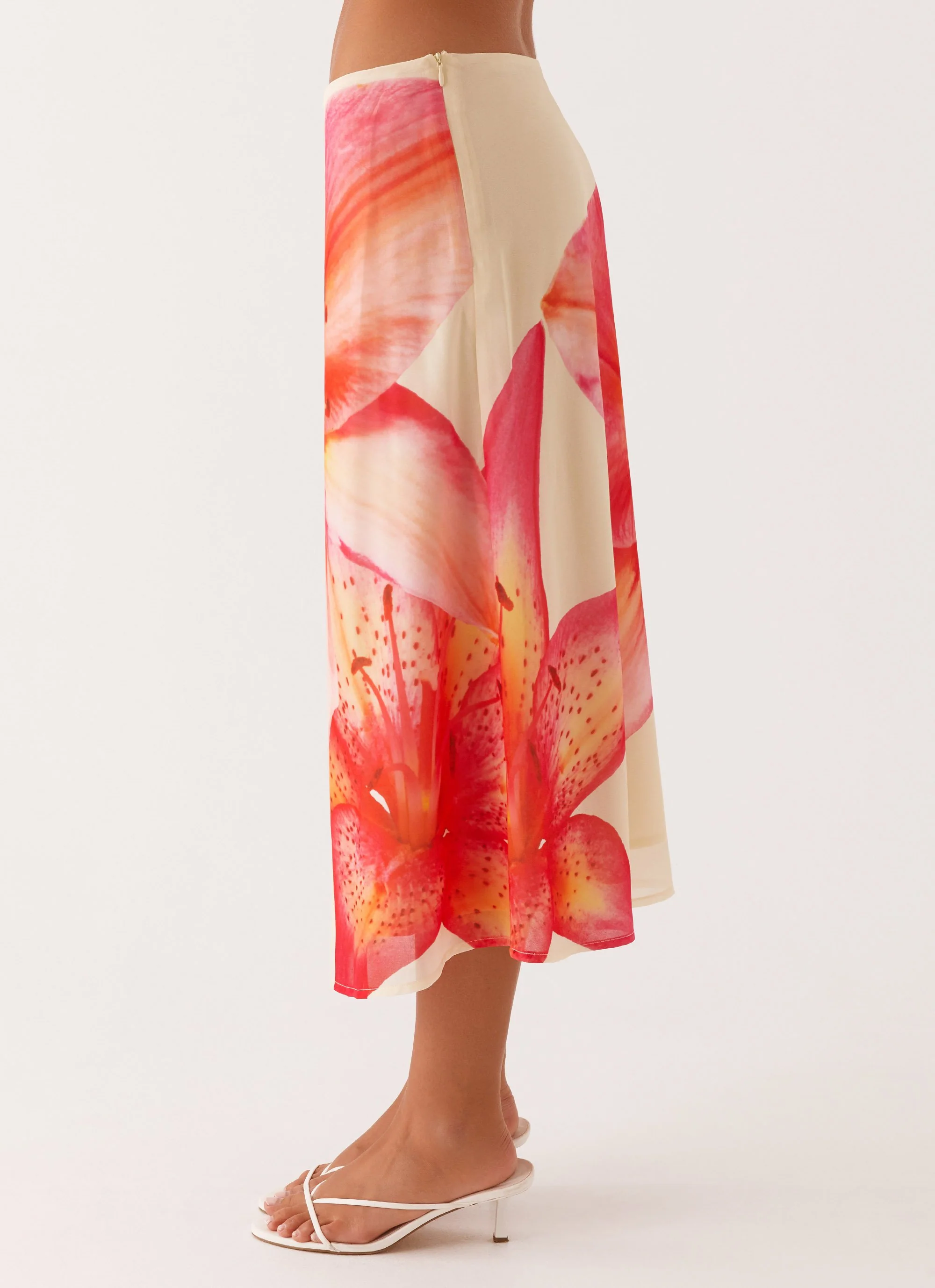 Summertime Midi Skirt - Yellow Floral - Image 3
