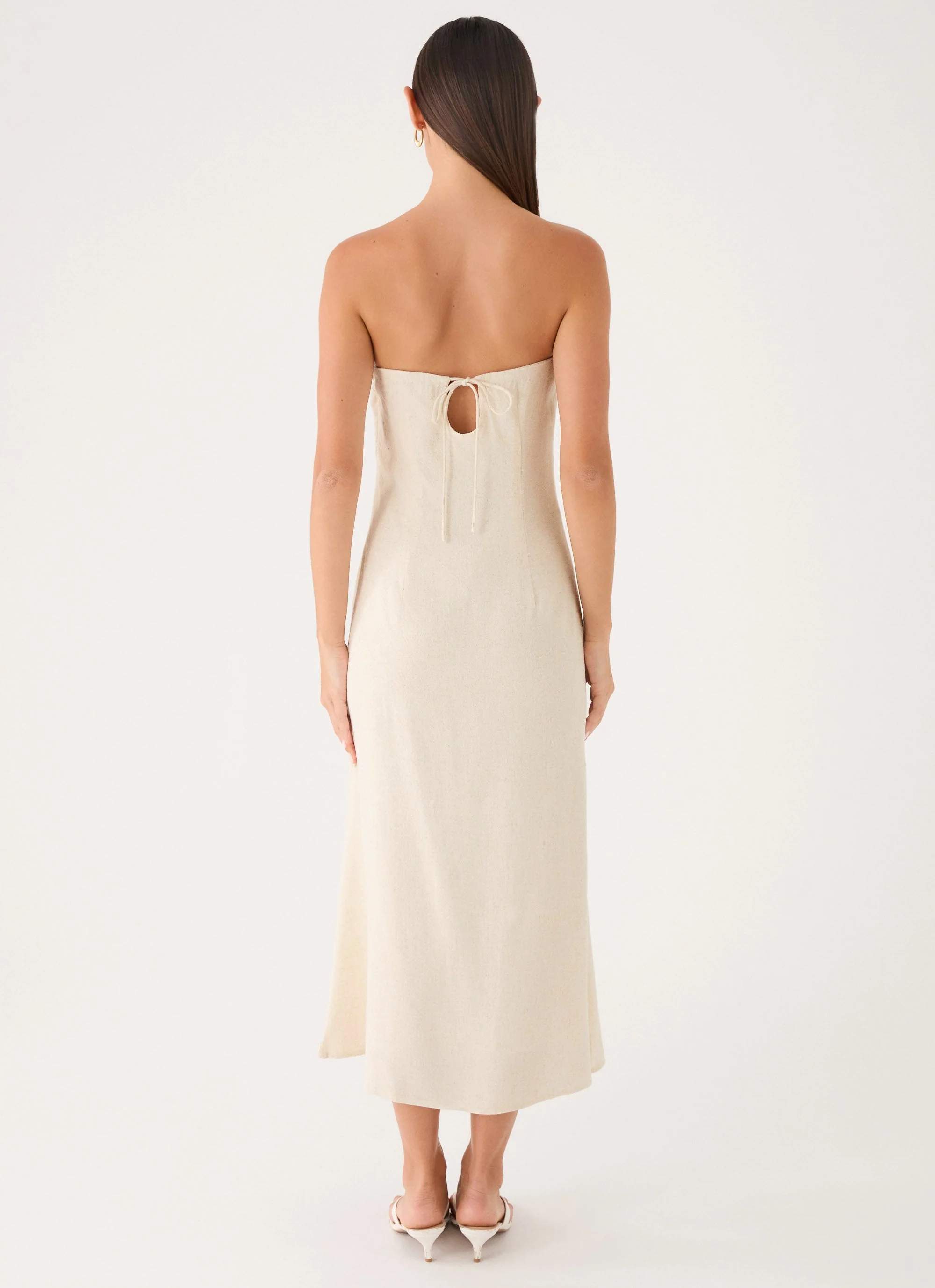 Sun Searching Midi Dress - Oatmeal - Image 3