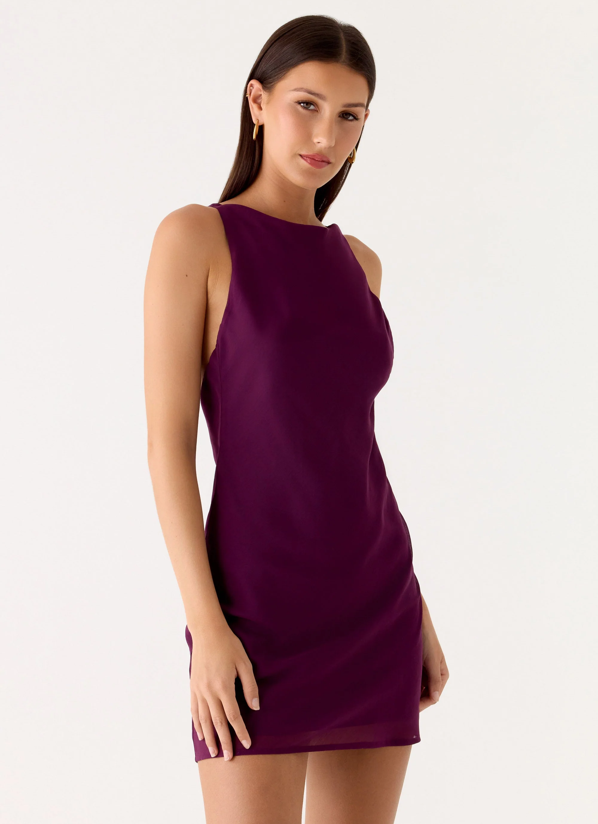Sunkissed Siren Mini Dress - Plum - Image 5