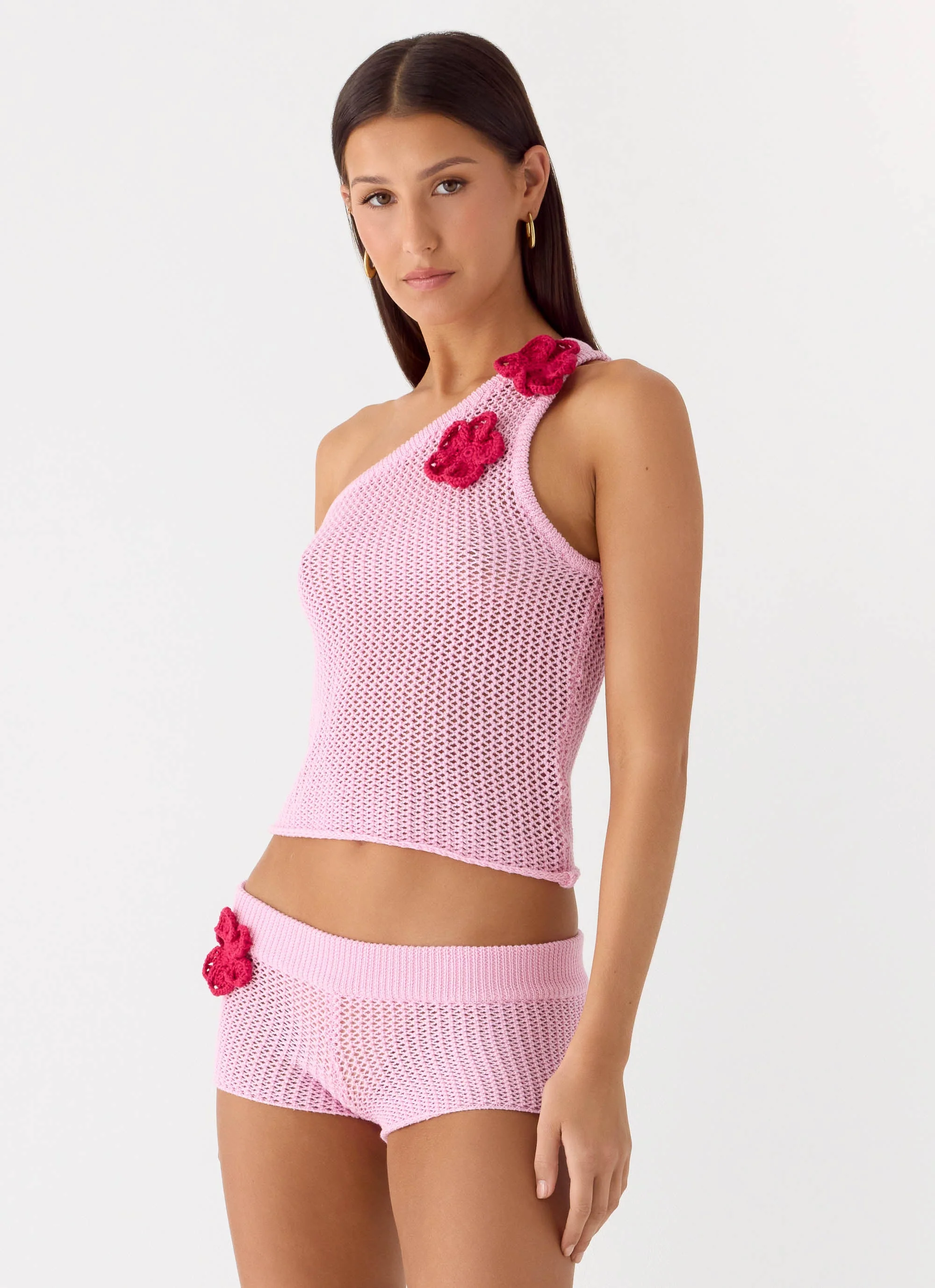 Sunray Shine Crochet Top - Pink - Image 5