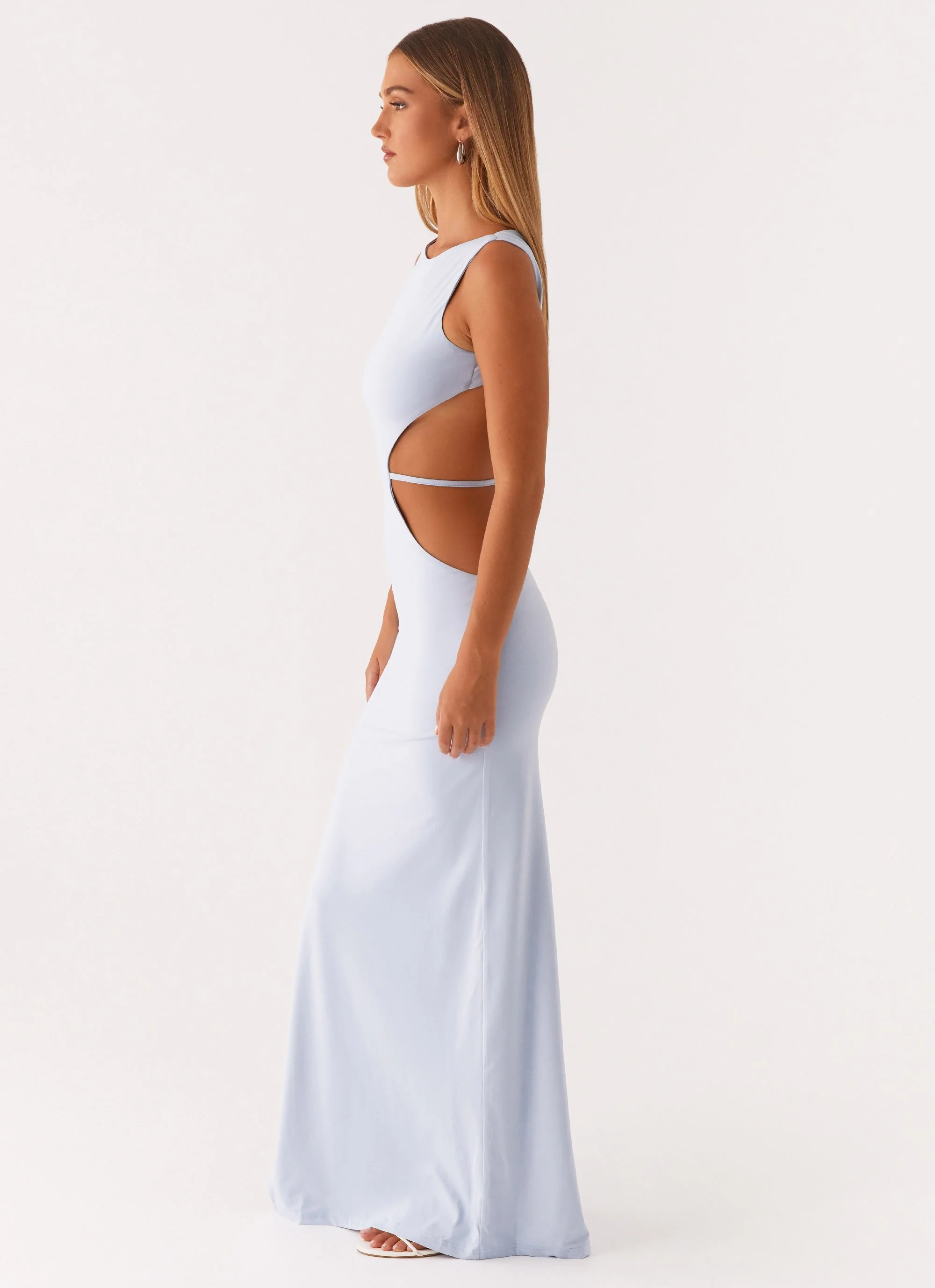 Sutton Maxi Dress - Blue - Image 3