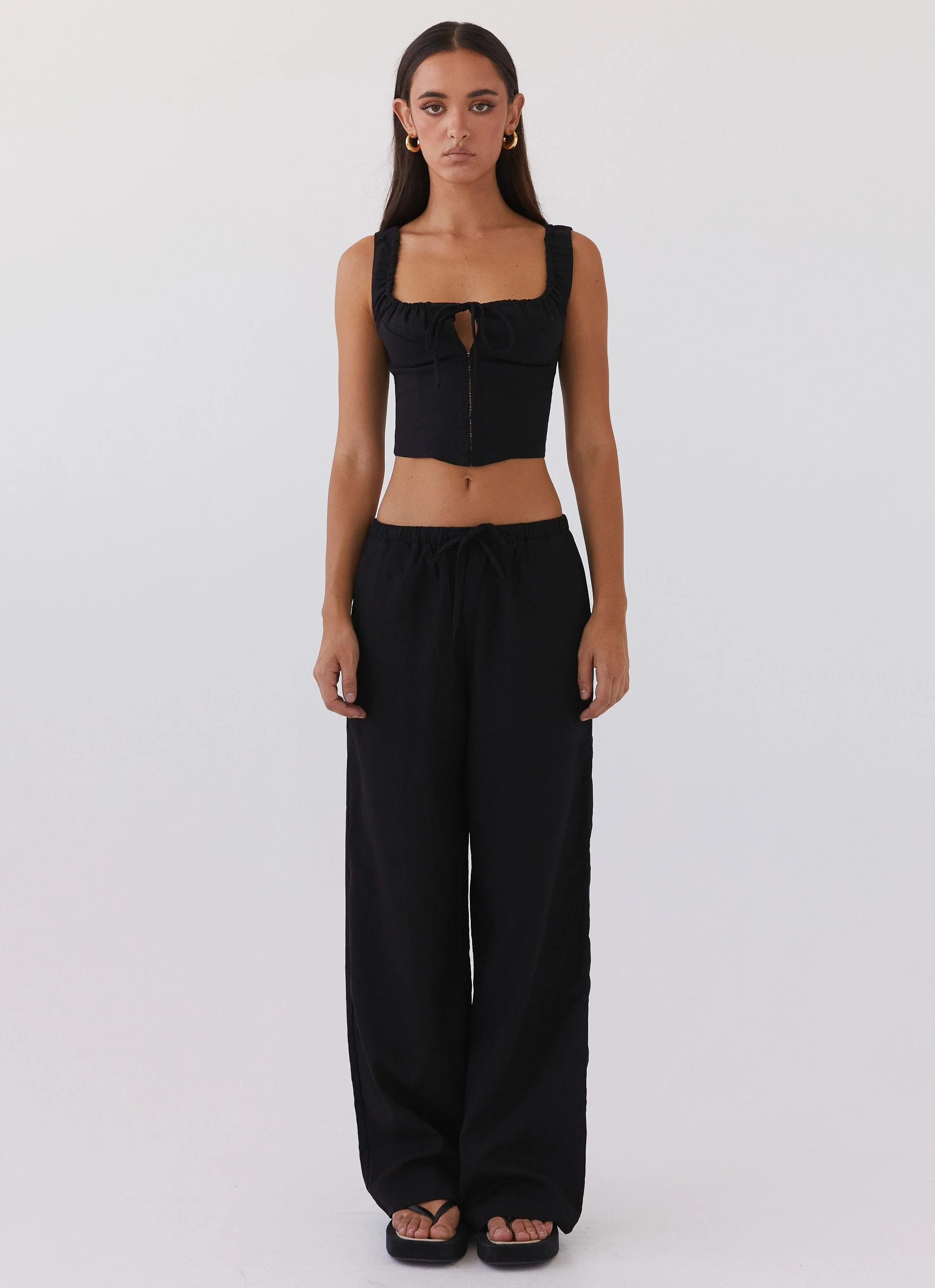 Take Me Away Corset Top - Black - Image 2