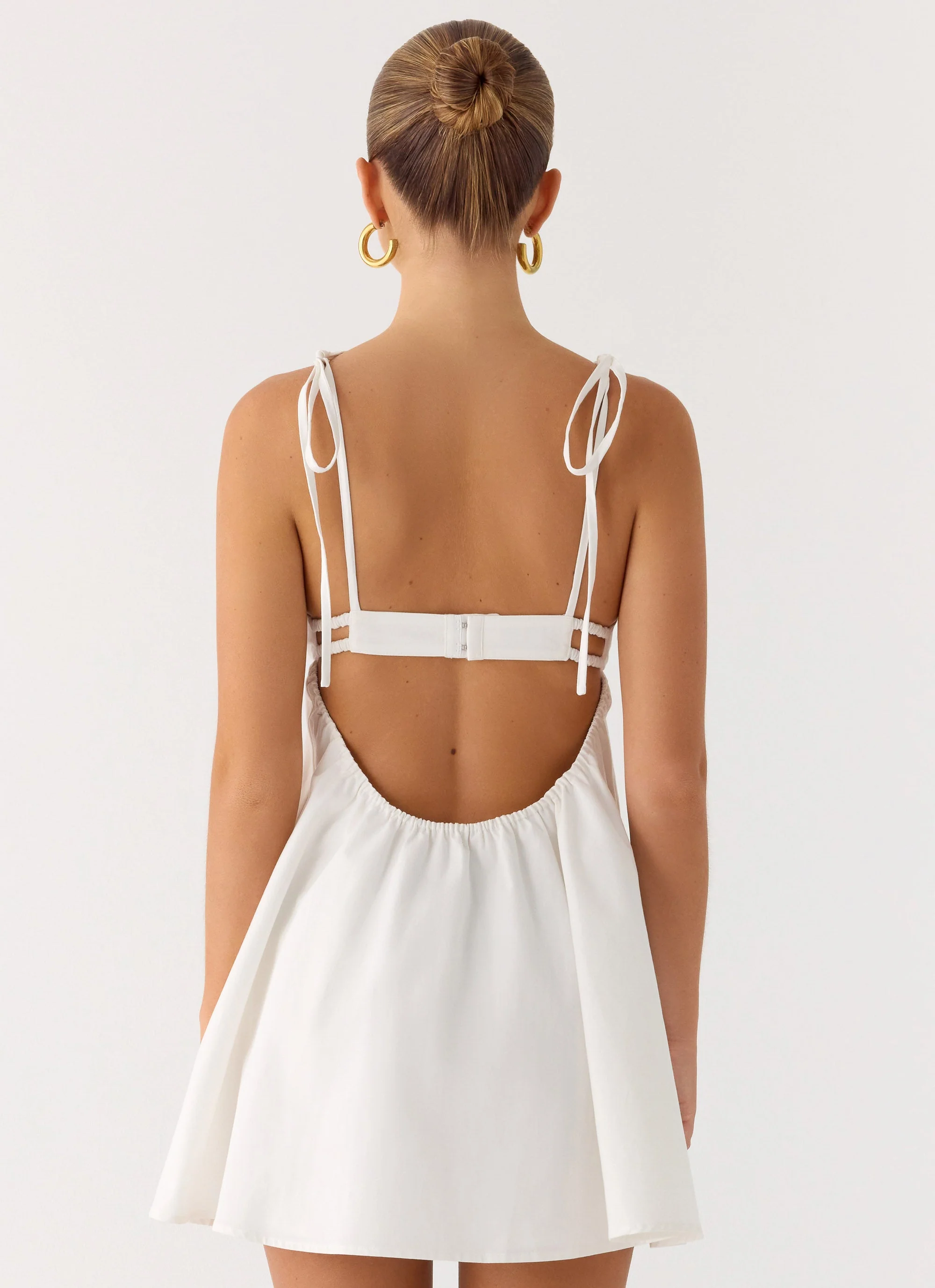 Take Me High Mini Dress - White - Image 4
