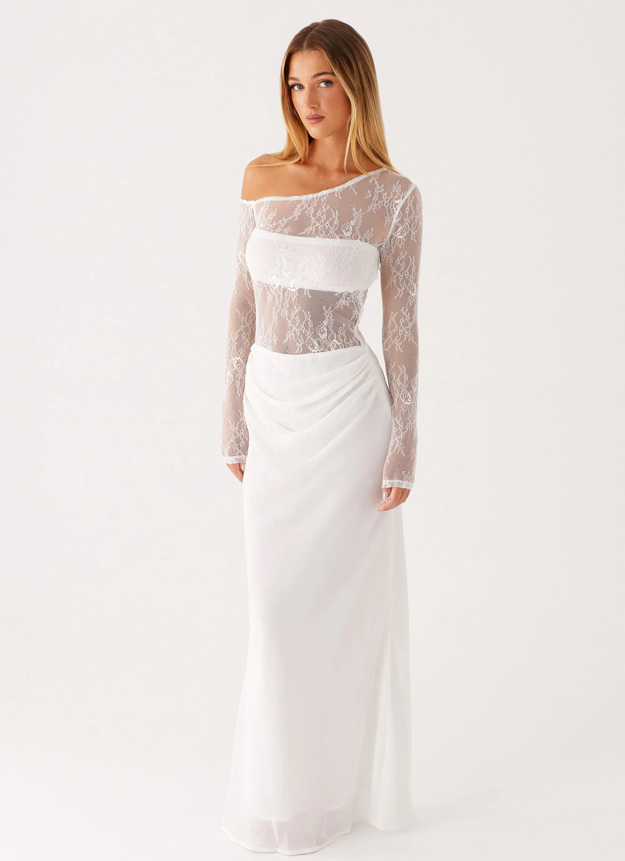 Take Your Time Maxi Dress - White - Image 7