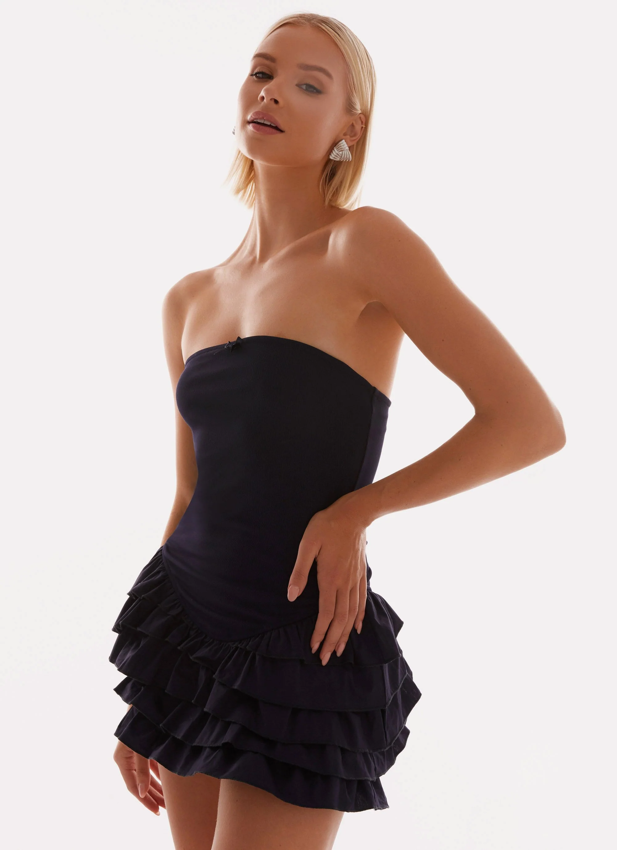 Tamay Mini Dress - Navy - Image 5