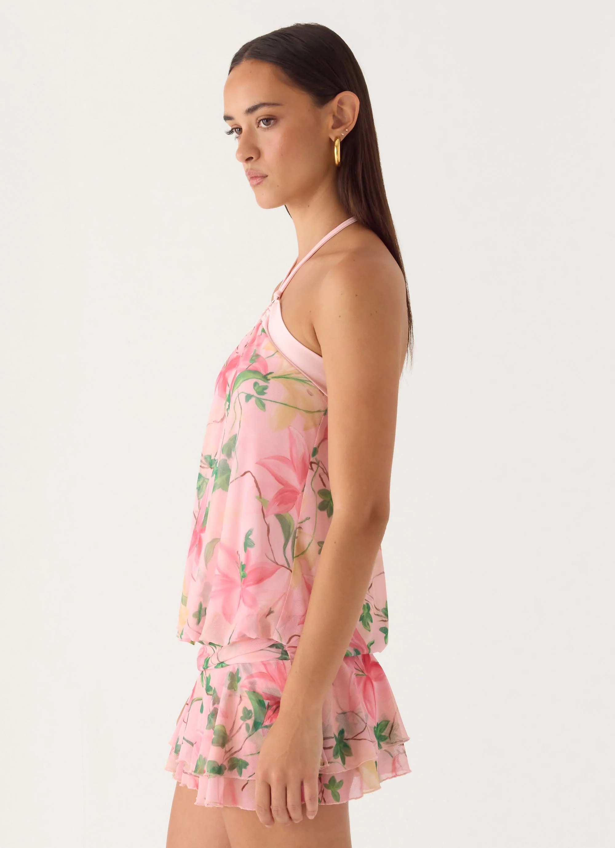 Telling You Mini Dress - Blooming Spring - Image 2