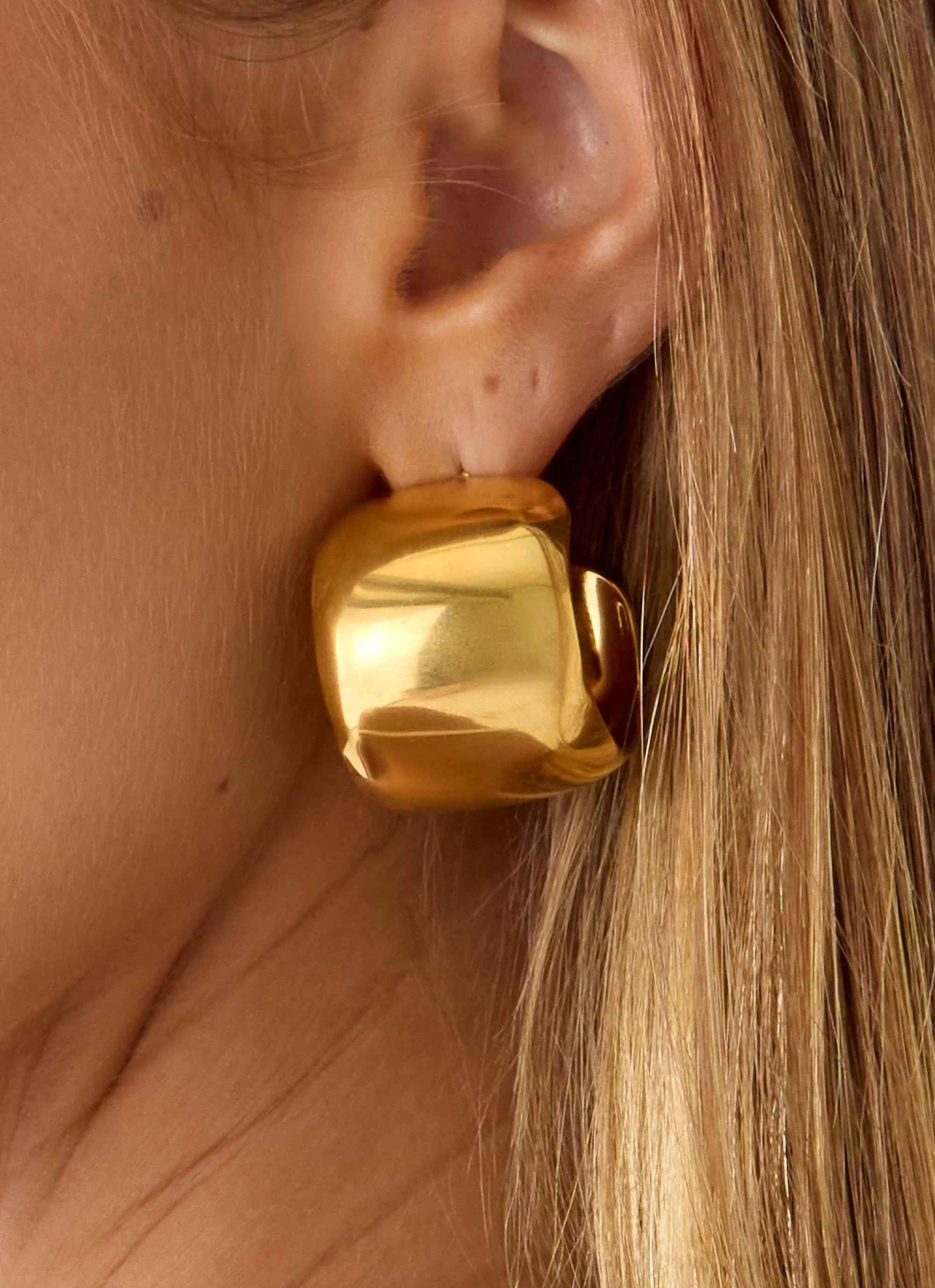Tempo Hoop Earrings - Gold - Image 3