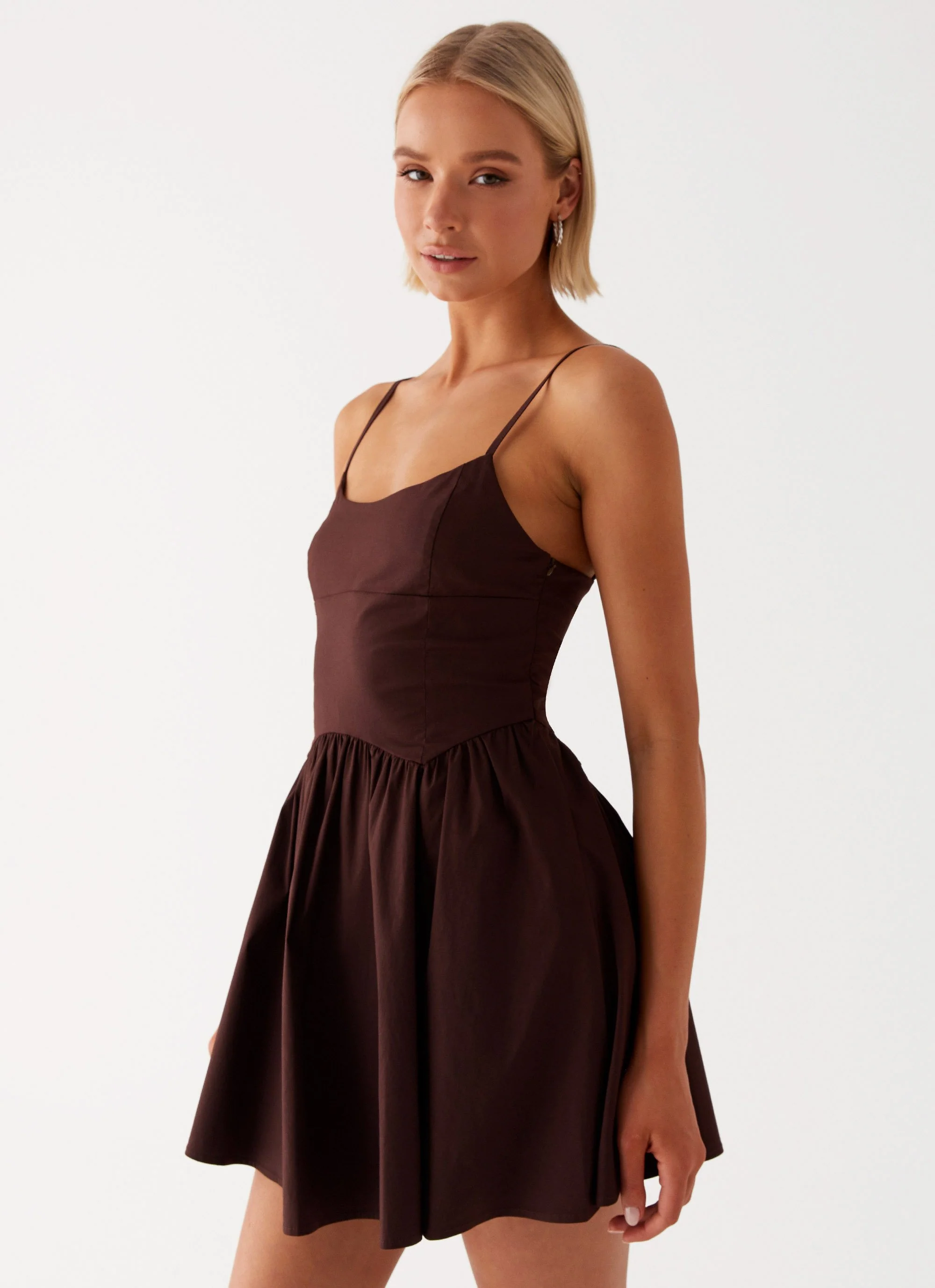 Tesoro Mio Mini Dress - Chocolate - Image 6