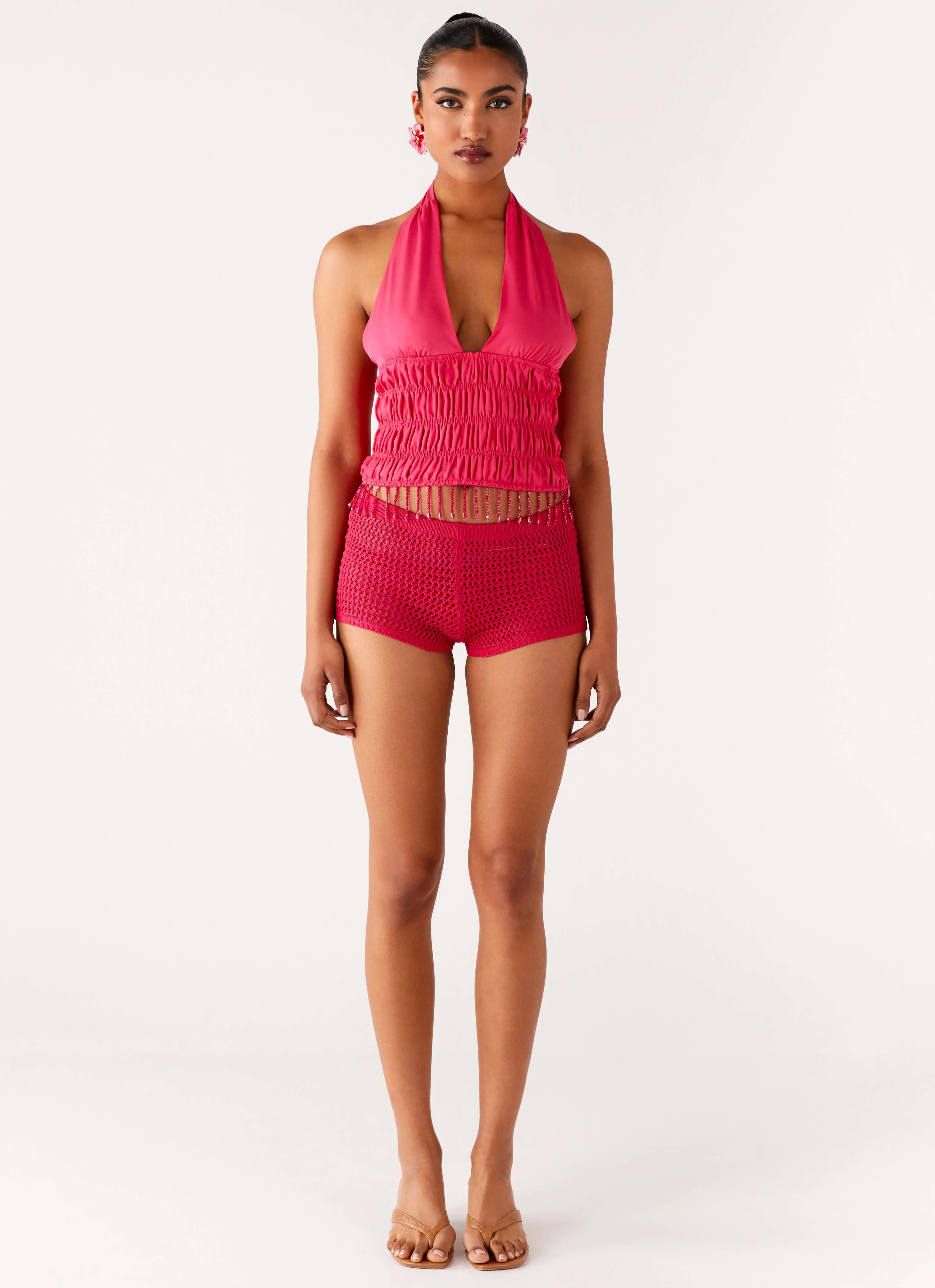 Teuila Beaded Top - Fuchsia - Image 4
