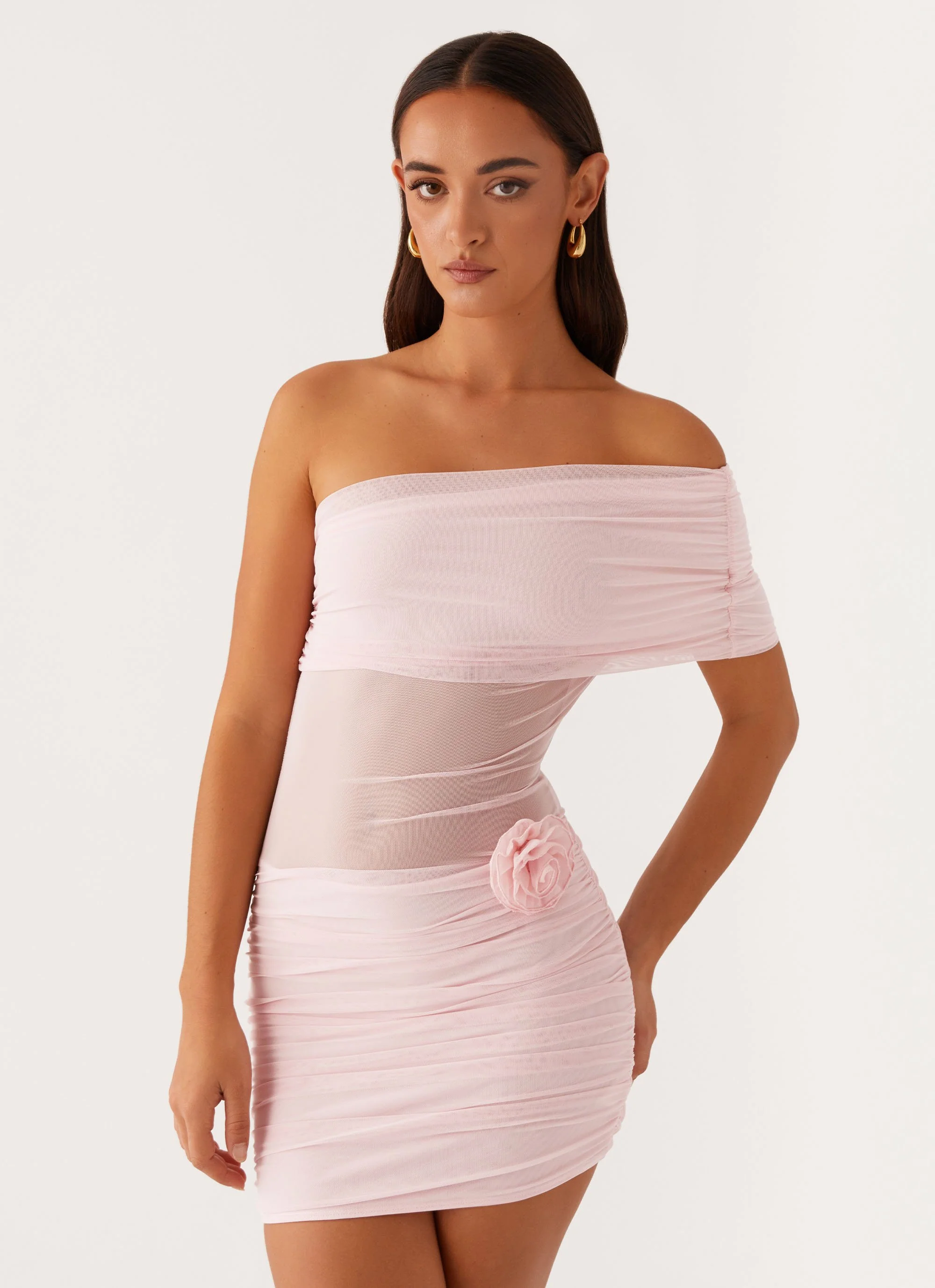 Teyana Mini Dress - Pink - Image 6