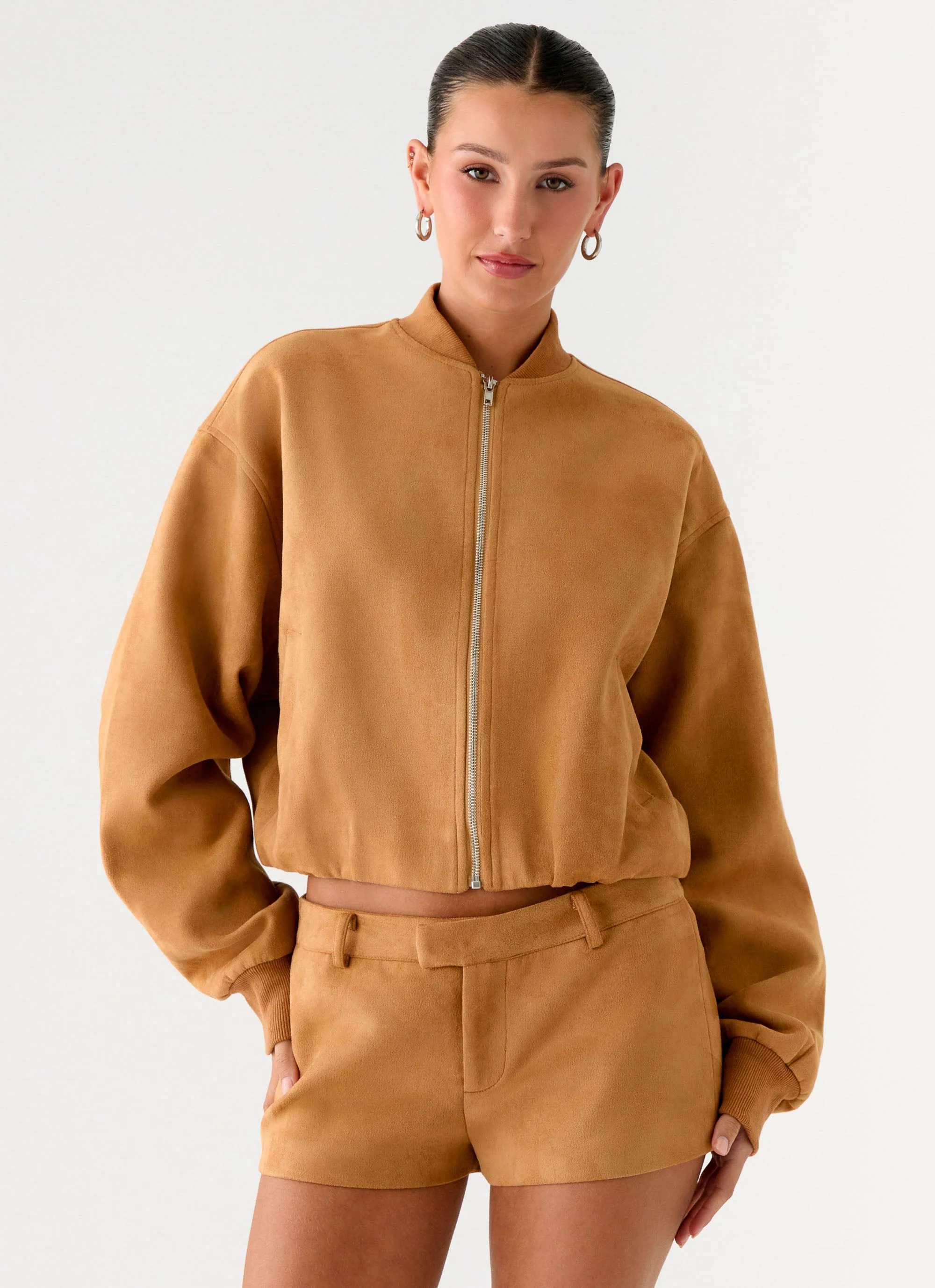 Thats Chill Mini Shorts - Brown - Image 5