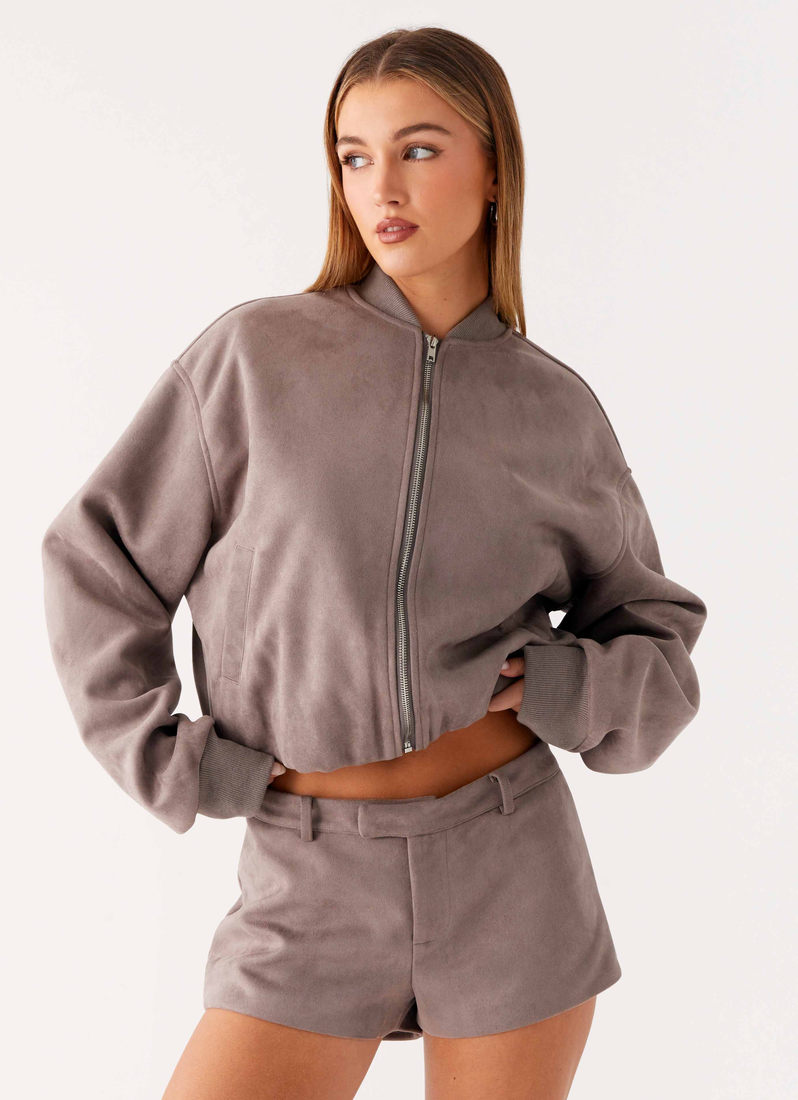 Thats Chill Mini Shorts - Grey - Image 4