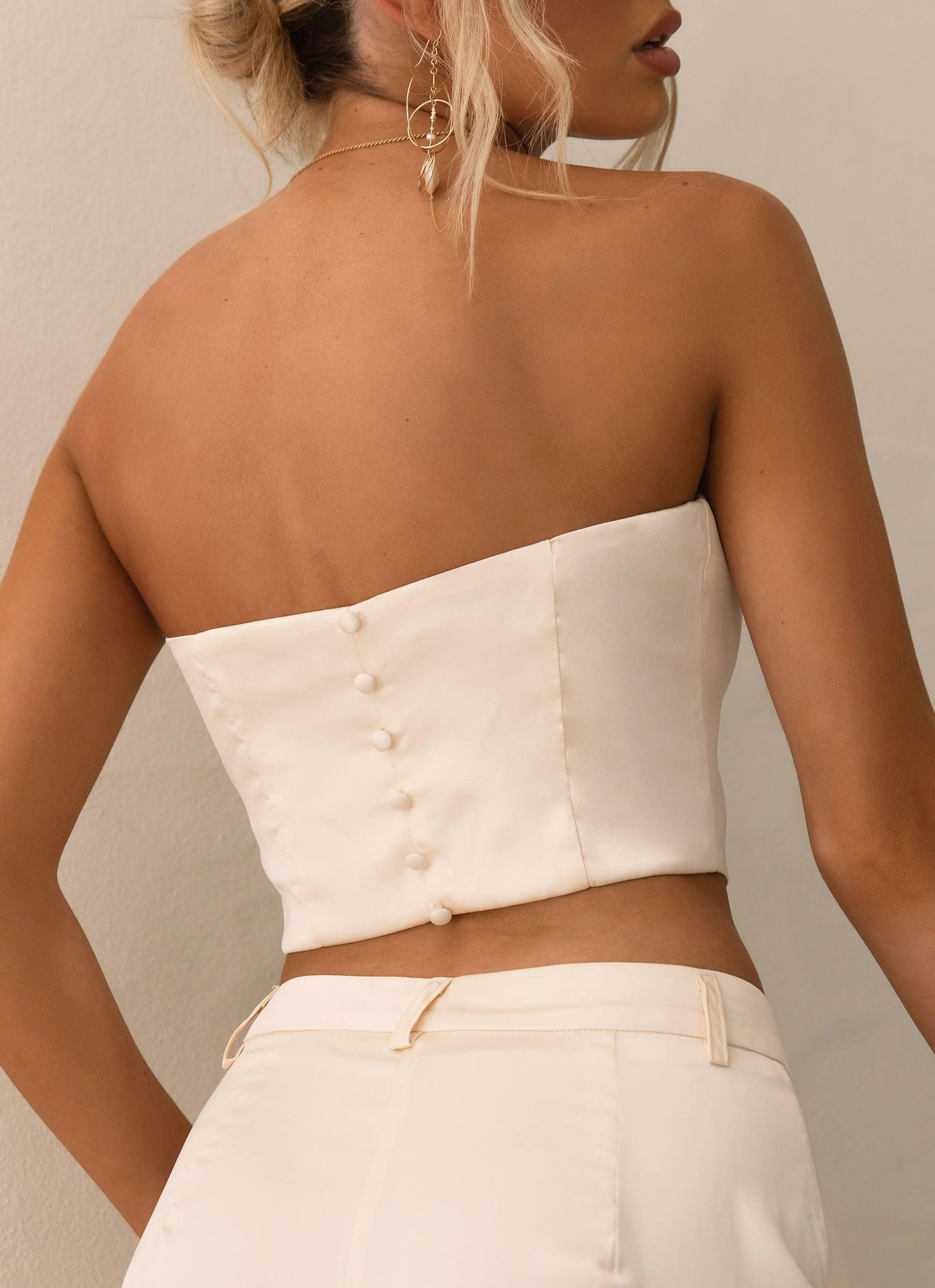 The Real Thing Bustier Top - Pearl - Image 5