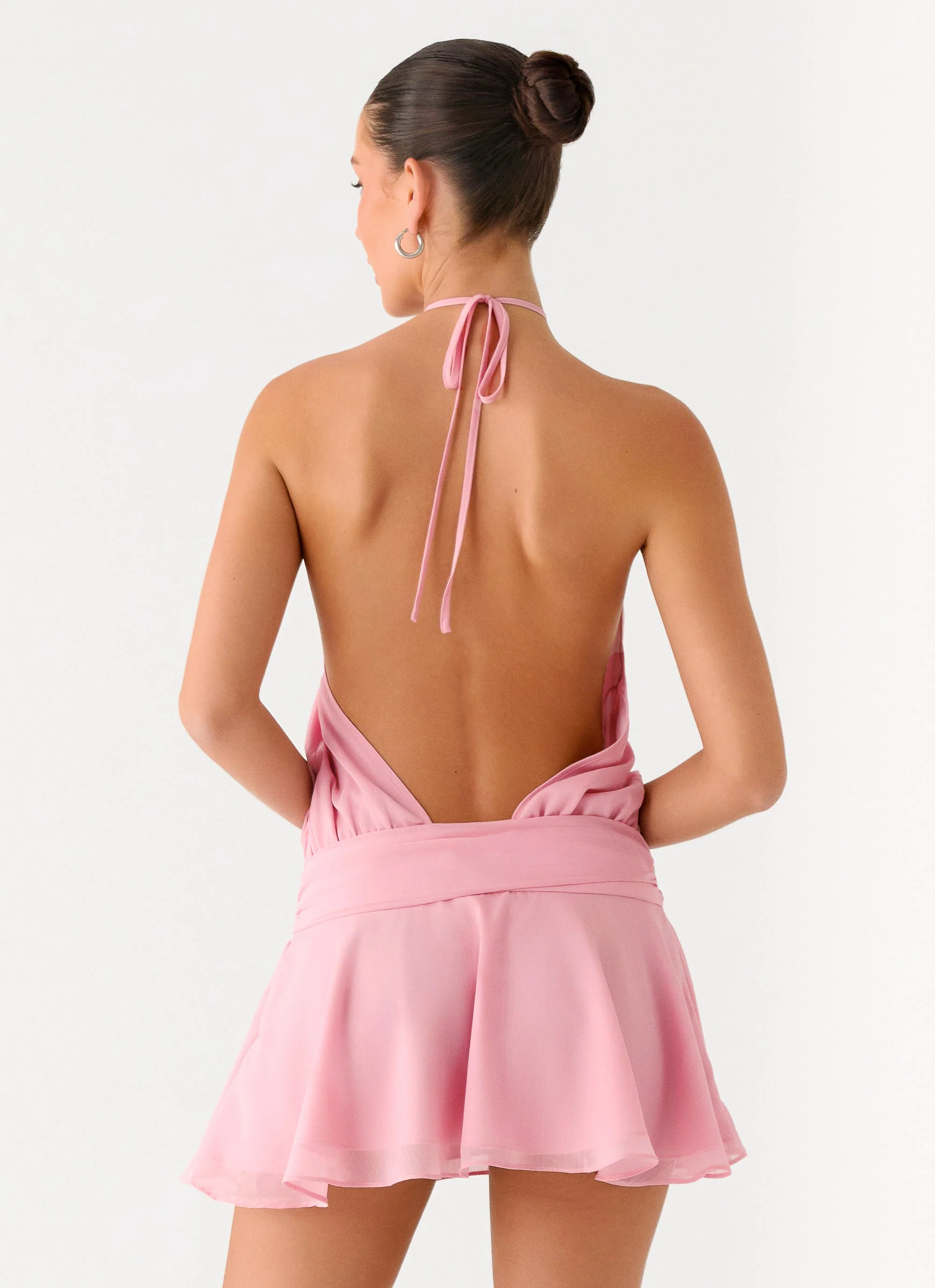 This Love Halter Mini Dress - Pink - Image 7
