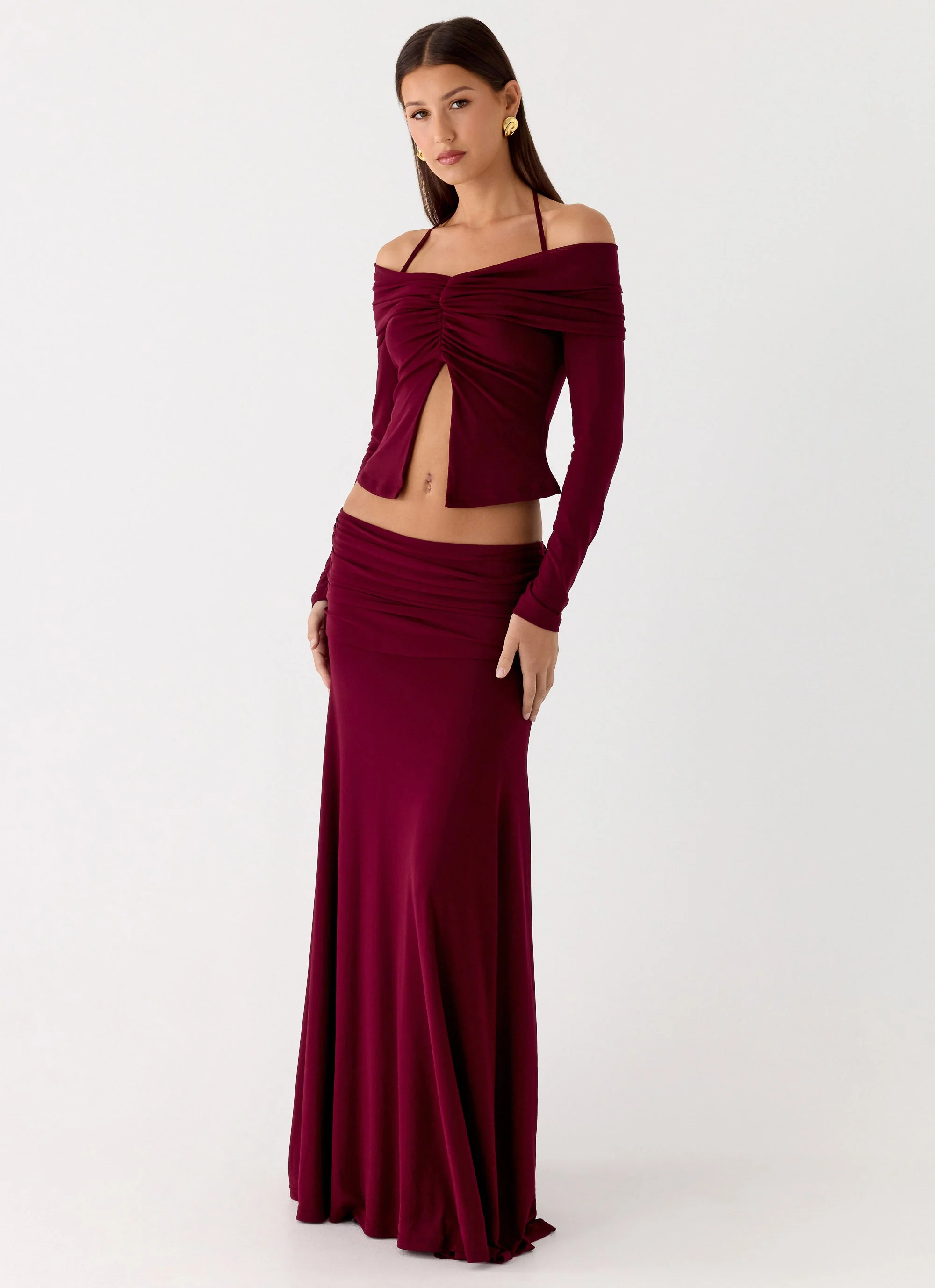 Thorness Maxi Skirt - Plum - Image 5