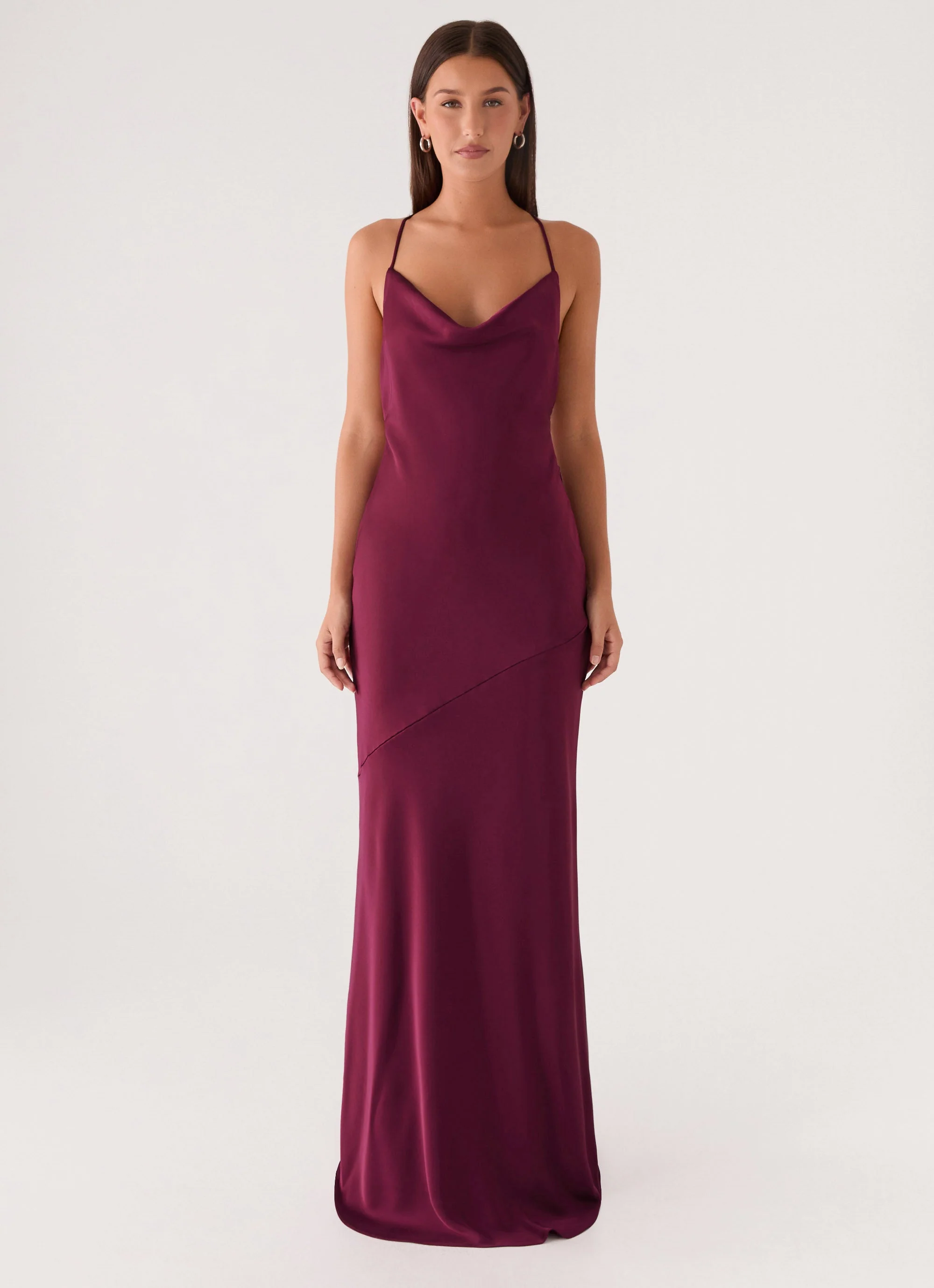 Tiano Maxi Dress - Plum - Image 6