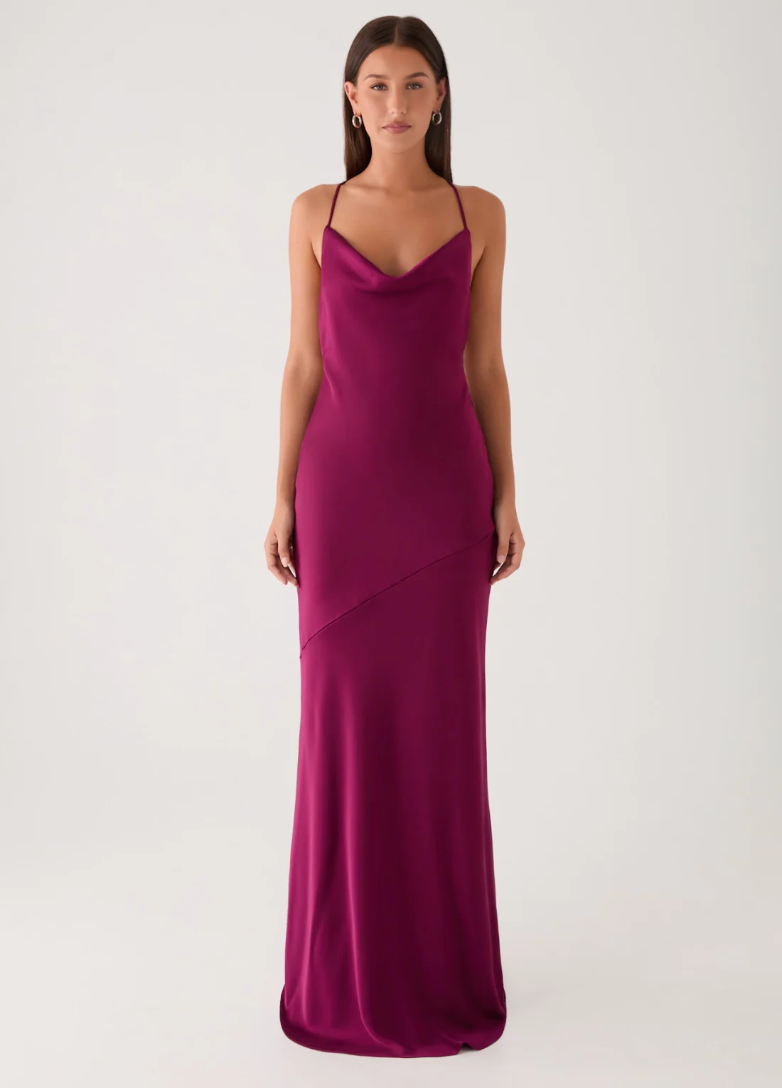 Tiano Maxi Dress - Plum - Image 7