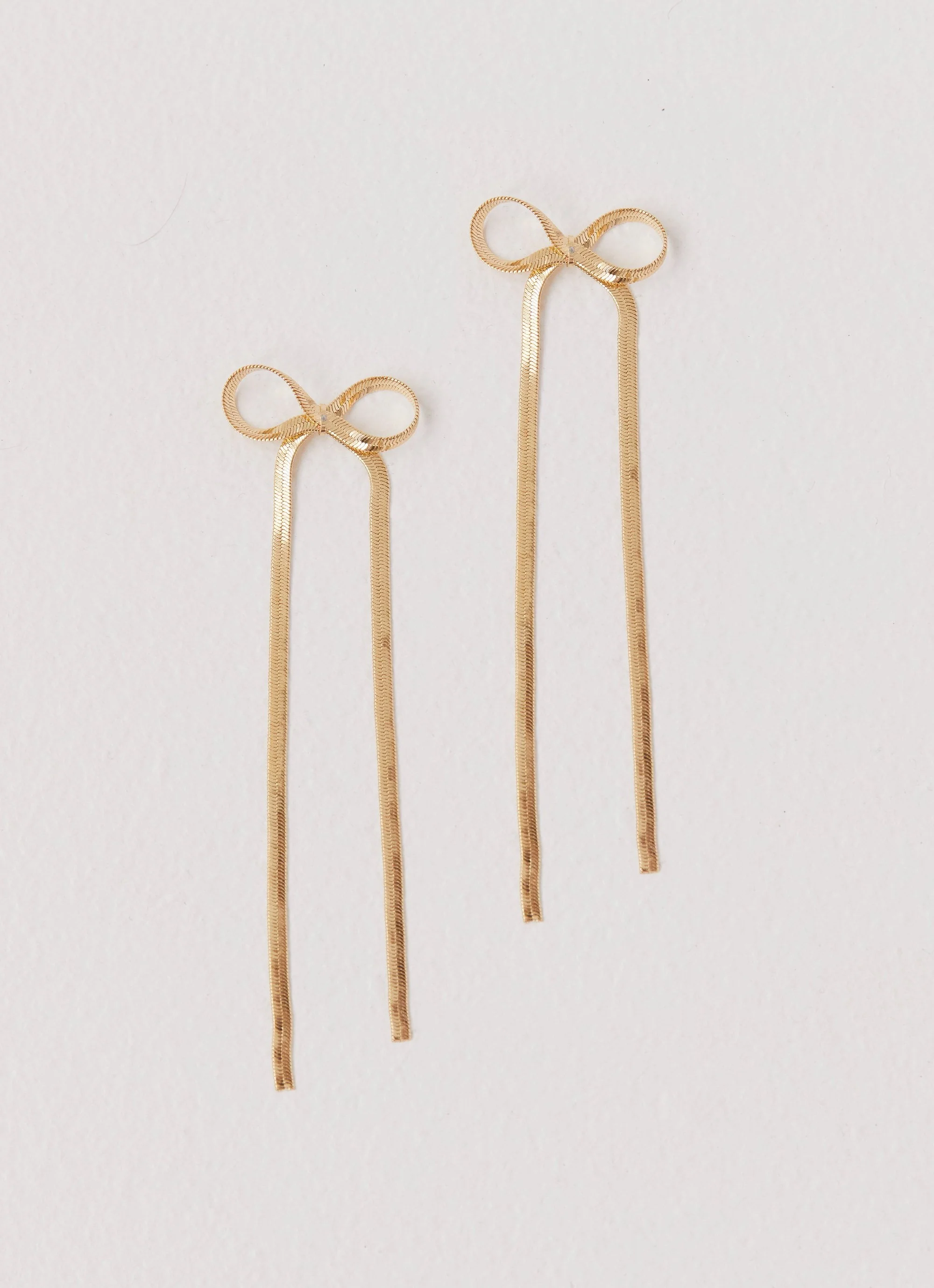 Tinka Bow Earrings - Gold